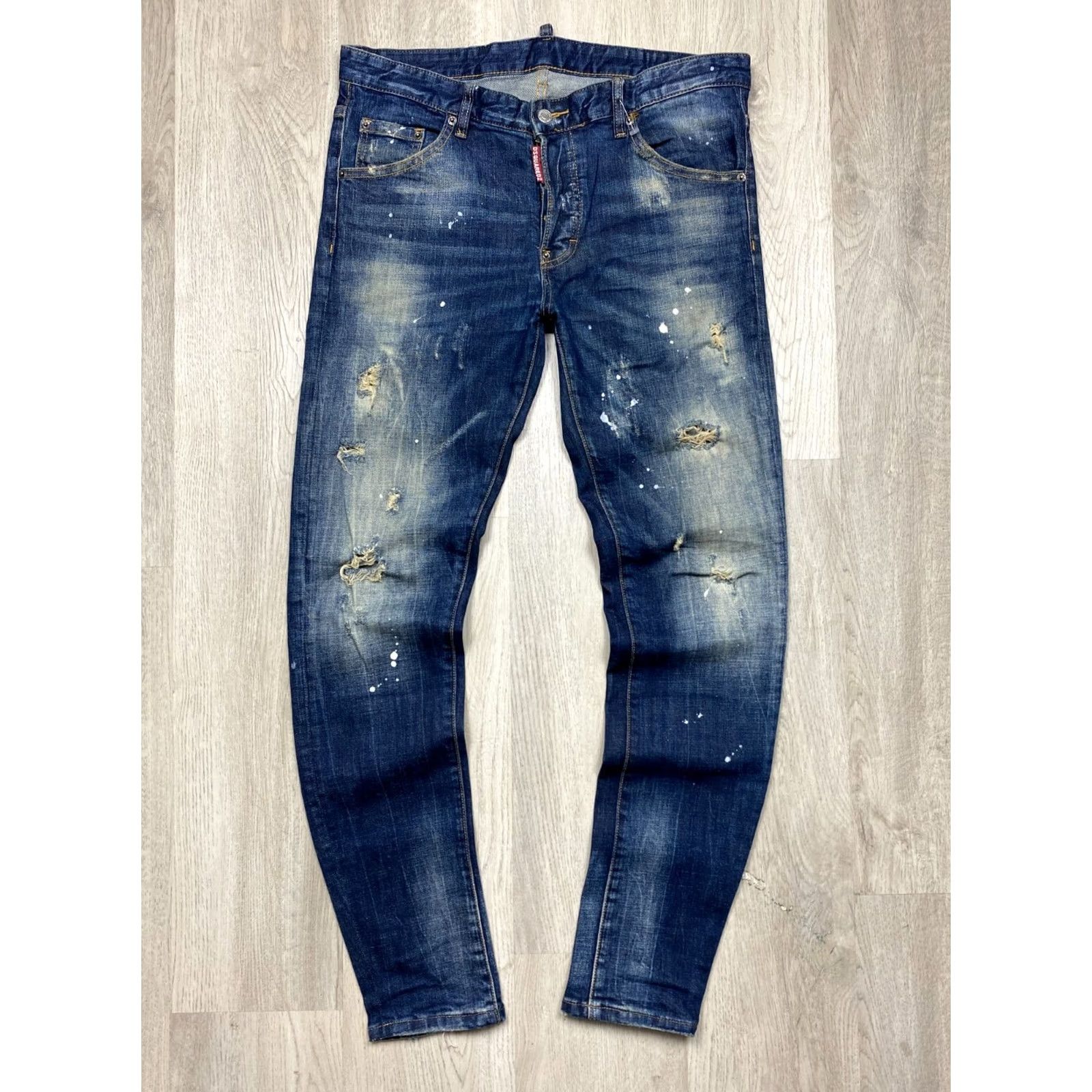 Dsquared2 Dsquared2 Jeans Mens Denim Pants Size 34 Blue Slim Regular Inseam 81 cm Outseam 106 cm Logo Accents Vintage: No Size US 34 / EU 50 - 4 Thumbnail