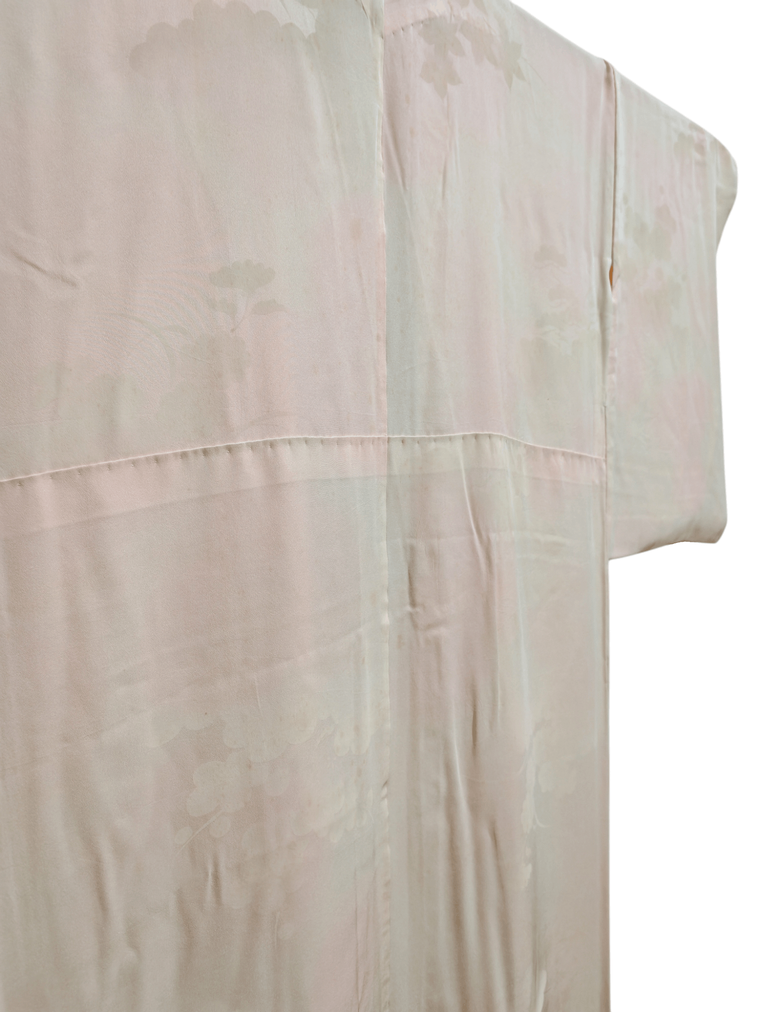 Japanese Brand × Vintage Vintage Japanese Orange Juban Kimono Robe Kimono Dress Size US L / EU 52-54 / 3 - 5 Thumbnail