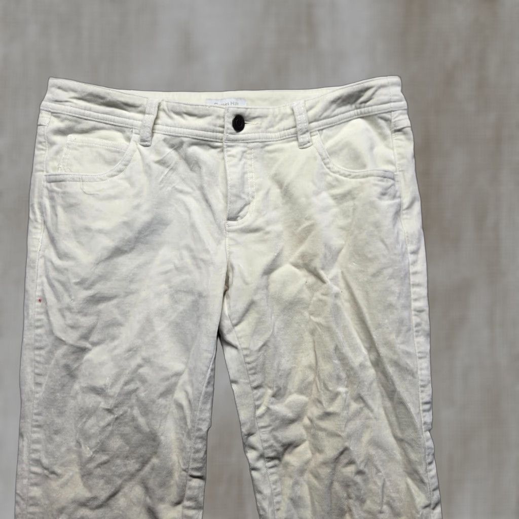 Vintage Garnet Hill Pants Chino Beige Adult Women Size 4 Petite Size 27" / US 4 / IT 40 - 1 Thumbnail