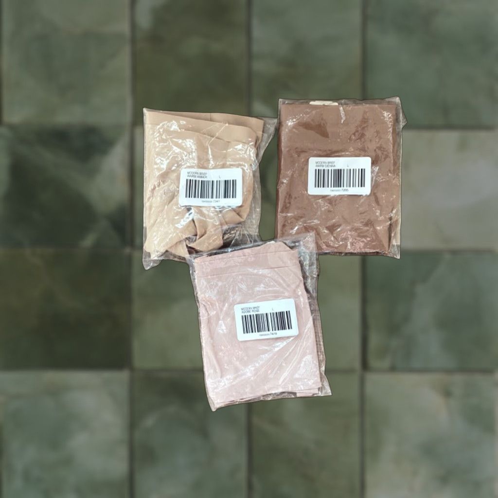 Vintage Soma Embliss Modern Briefs 3 Pack Women's Size L Adobe Rose, Warm Amber, Warm Sienna Opaque Size ONE SIZE - 1 Thumbnail