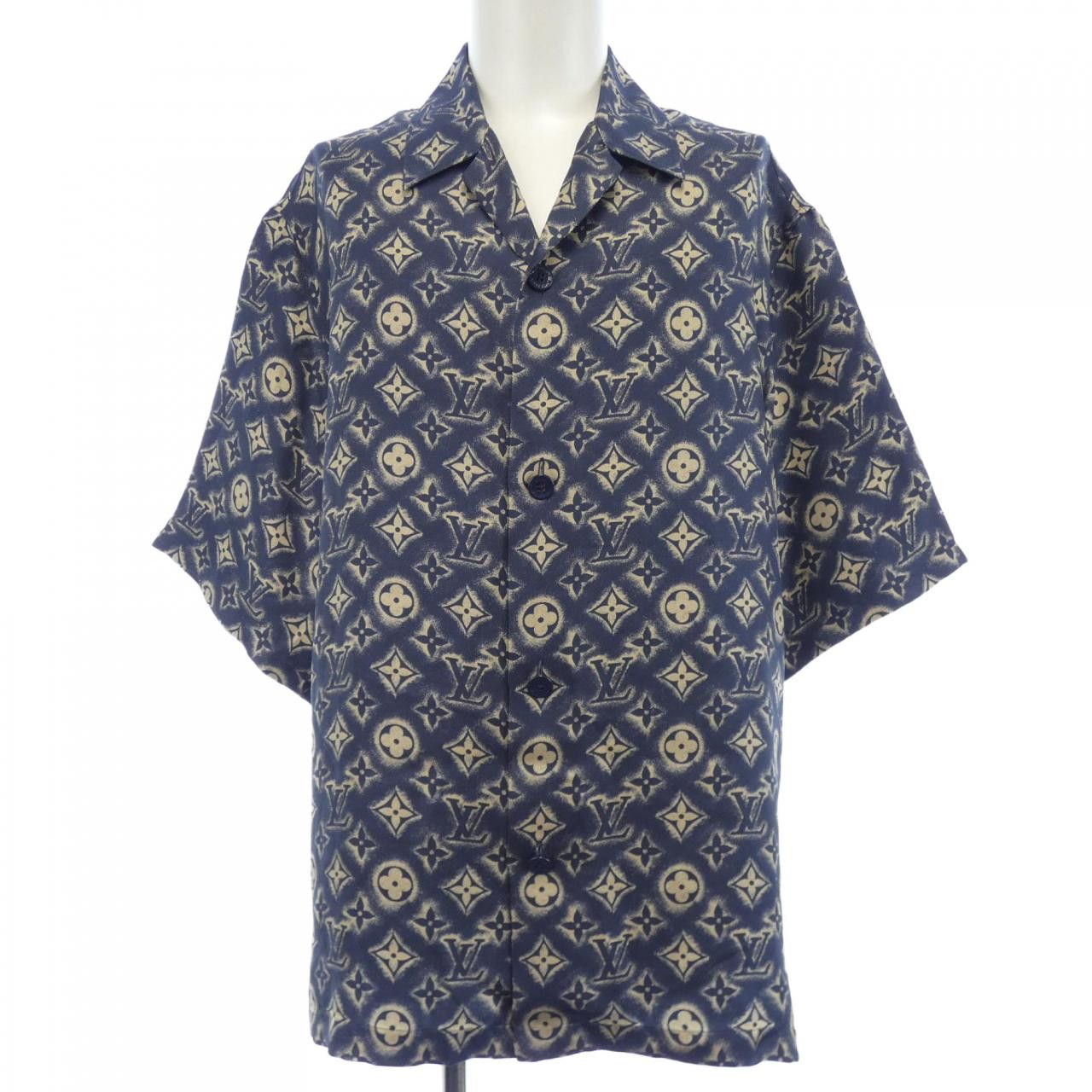 Louis Vuitton Louis Vuitton Louis Vuitton Monogram Silk Short Sleeve Shirt Textile Tops HPS34WZ49 DUTY FREE for USA Size ONE SIZE - 1 Thumbnail