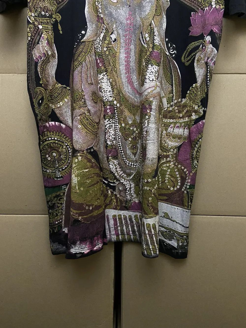 Affliction RARE VINTAGE GANESH HINDU TEE T SHIRT Y2K AFFLICTION SKATE Size US L / EU 52-54 / 3 - 9 Thumbnail