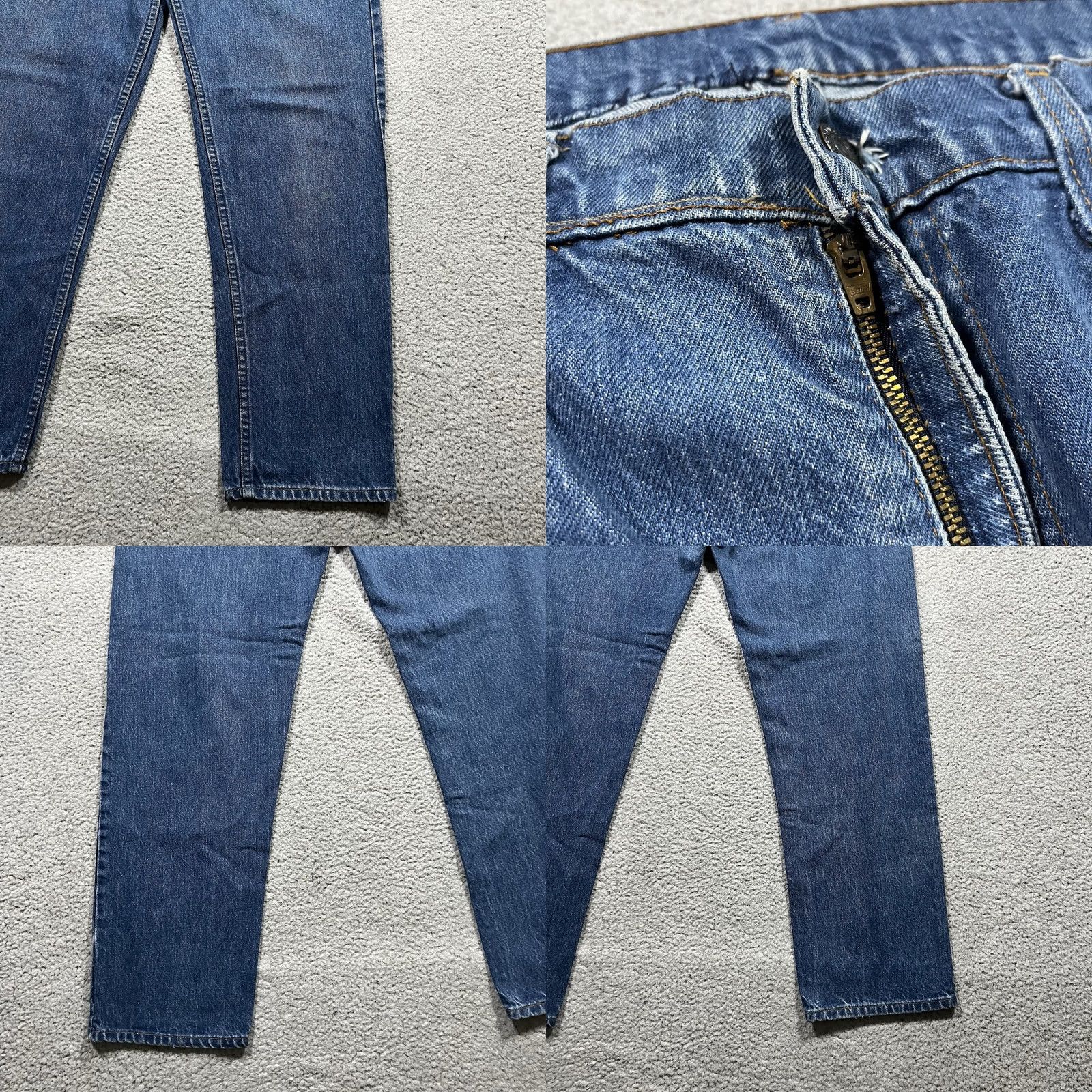 Levi's VINTAGE Levi's 505 Jeans Mens 36x30 Blue Denim 80s USA Hipster Retro Rock Cowboy Grunge 5-Pocket Mens Regular Jeans Size US 36 / EU 52 - 9 Thumbnail