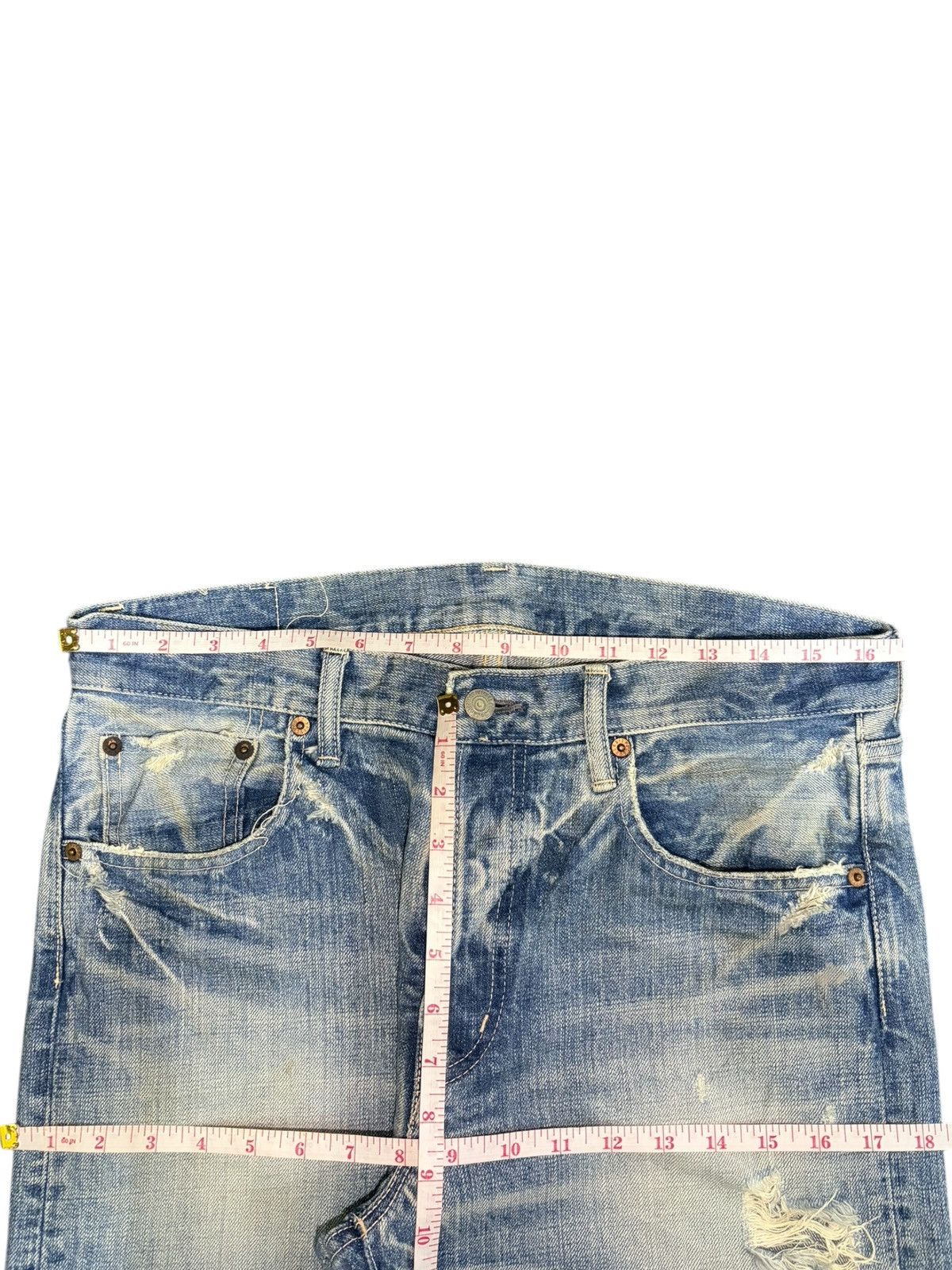 Spellbound Vintage Japanese Spellbound Distressed Loose Jeans Size US 33 - 6 Thumbnail