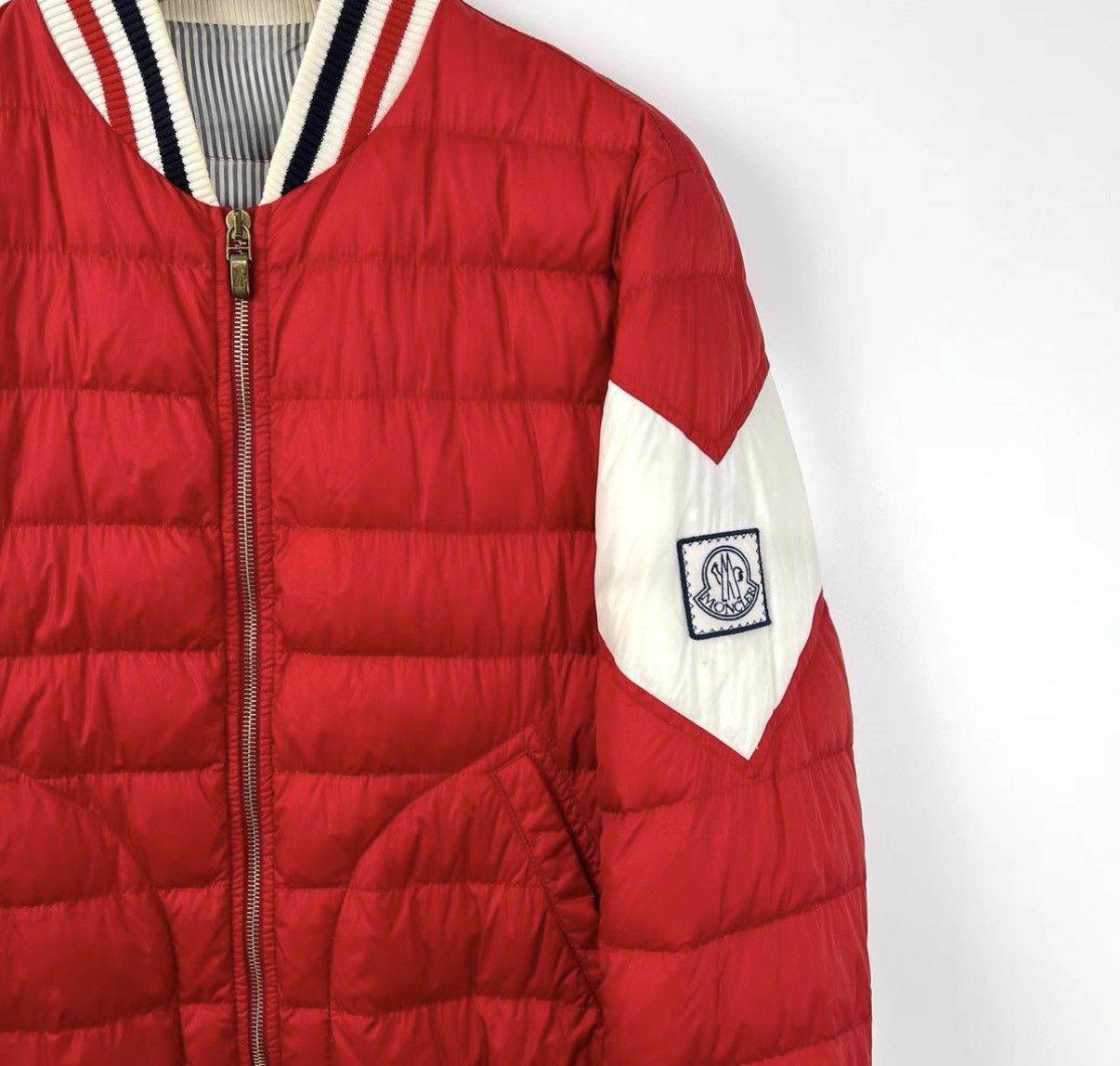 Moncler Moncler x Thom Browne Gamme Bleu Sleeve Logo Down Jacket K12 Size XS / US 0-2 / IT 36-38 - 3 Thumbnail