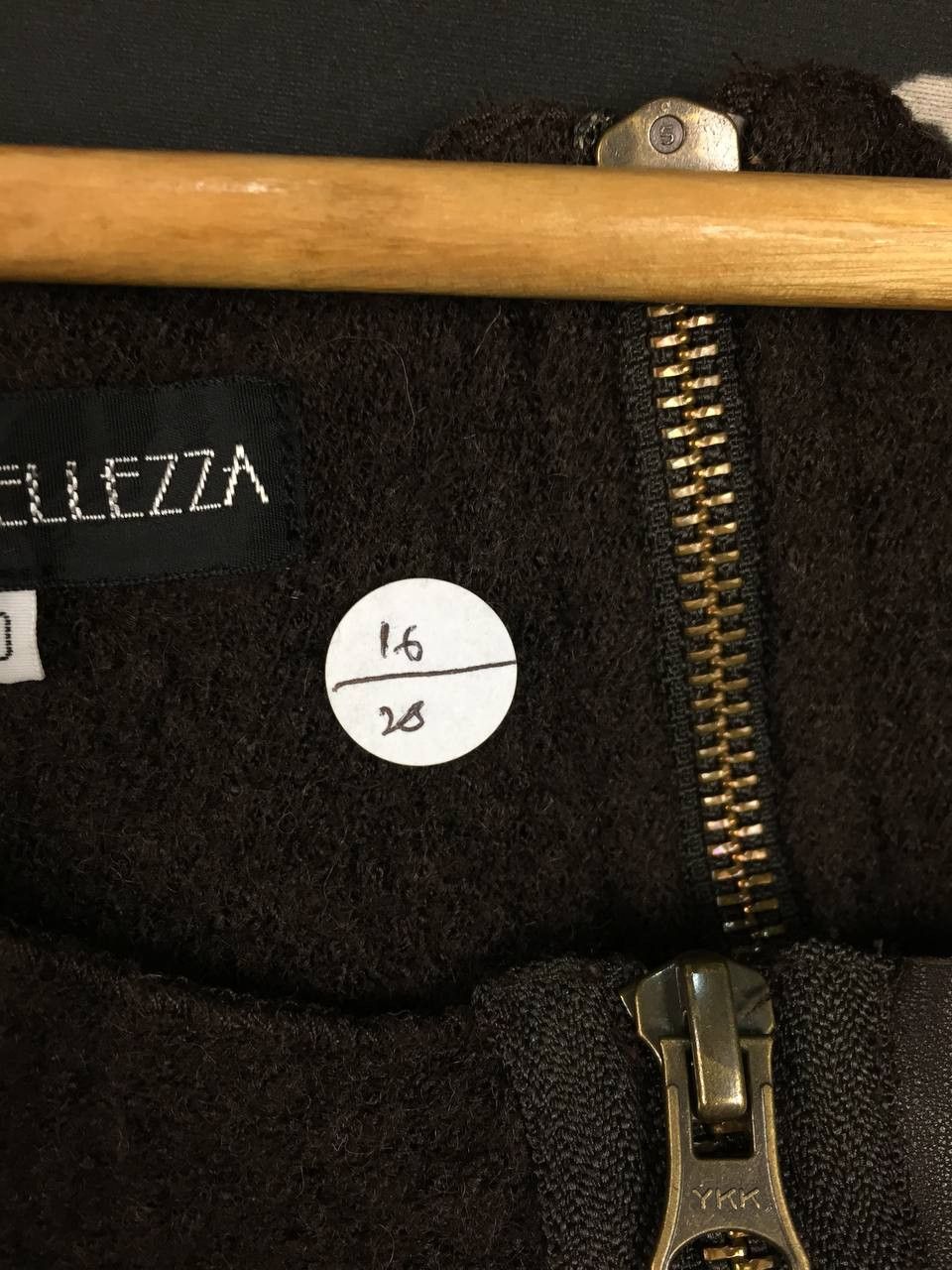 Vintage Eterno Bellezza Asymmetrical Wool Leather Zip Vest Top Size S / US 4 / IT 40 - 11 Thumbnail