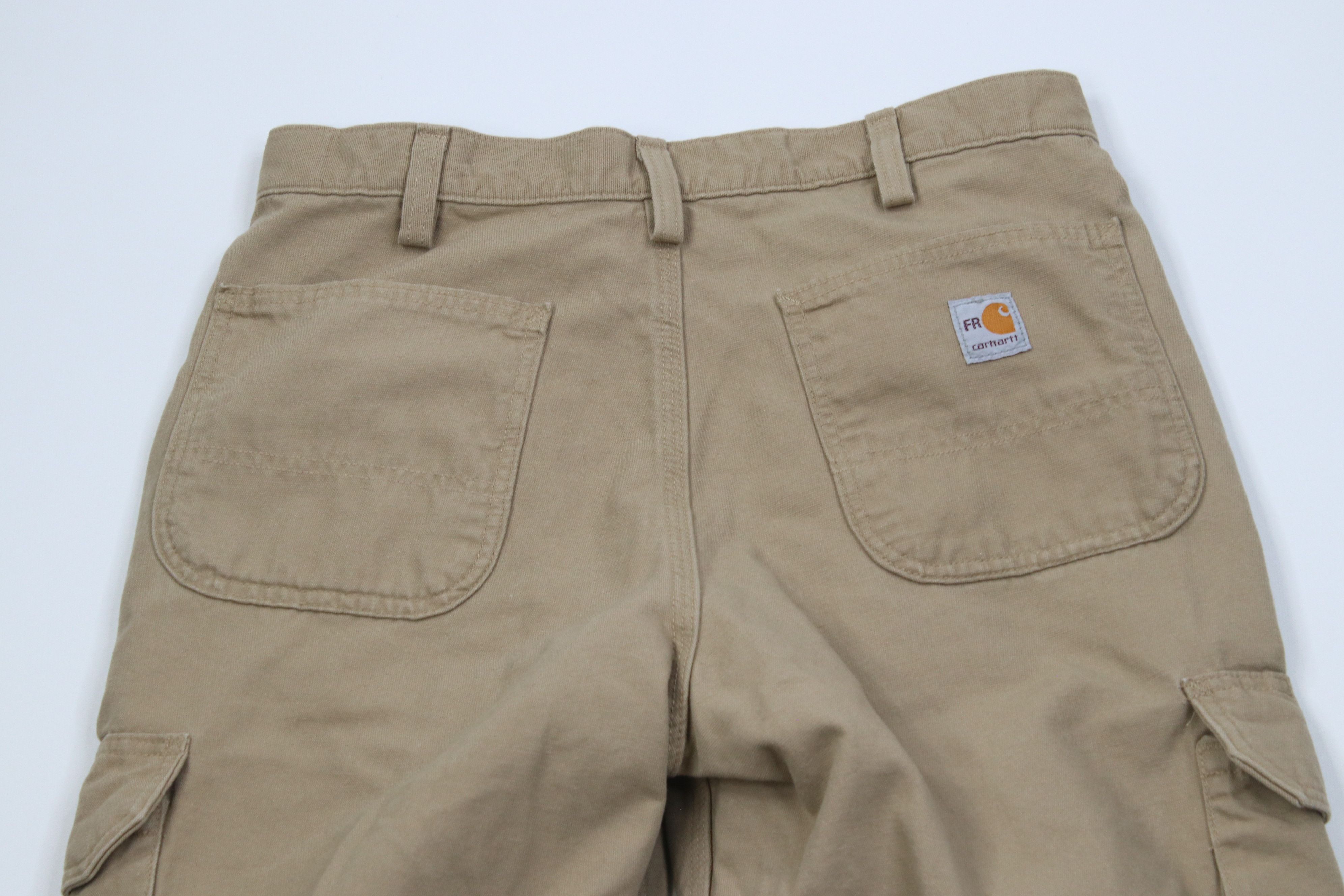 Carhartt Carhartt FR Wide Leg Fire Flame Resistant Cargo Pants Khaki Size US 33 - 12 Thumbnail