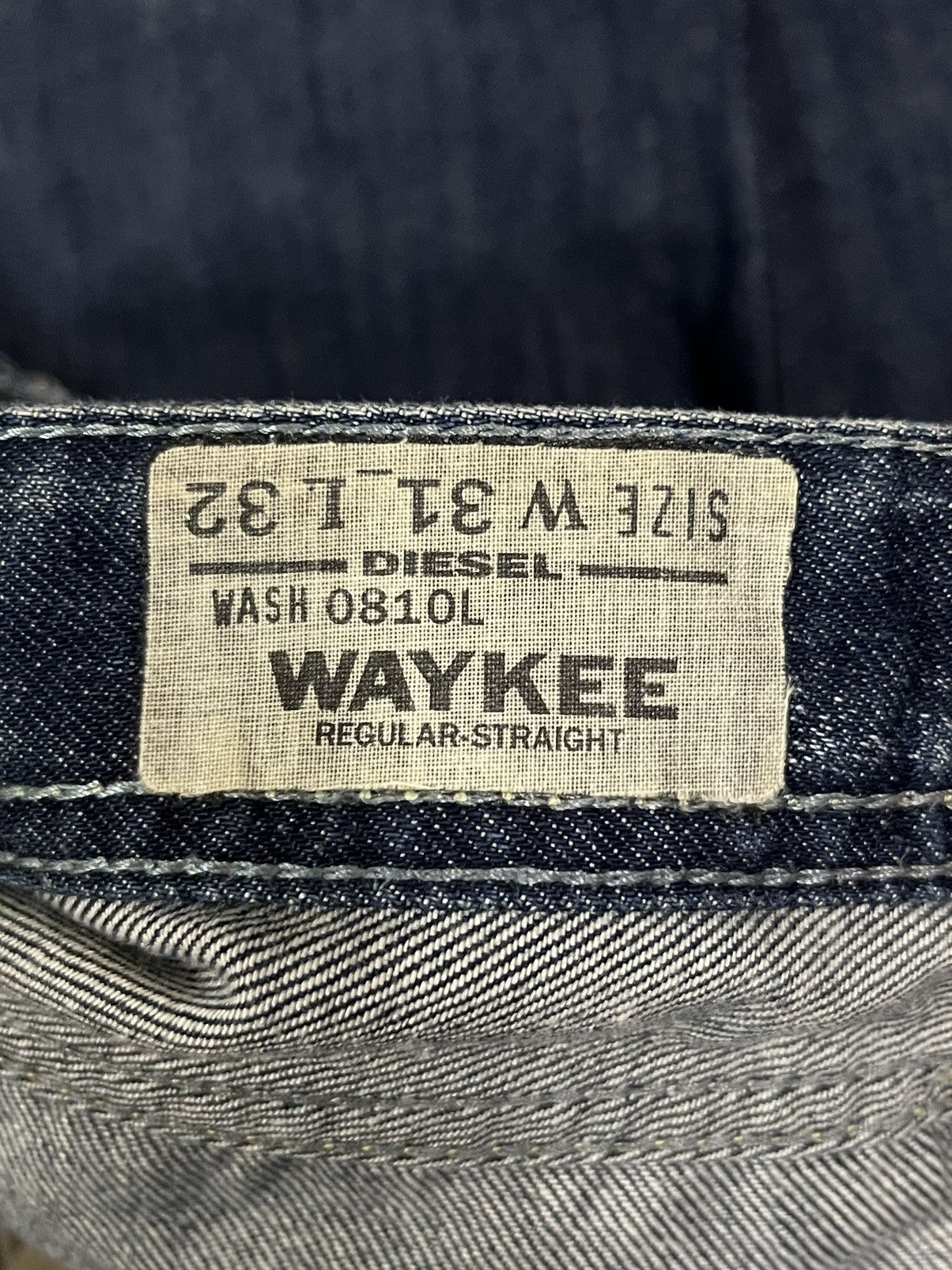 Diesel Vintage Diesel “Waykee” Regular Straight Distress Blue Jeans Size US 34 / EU 50 - 12 Thumbnail
