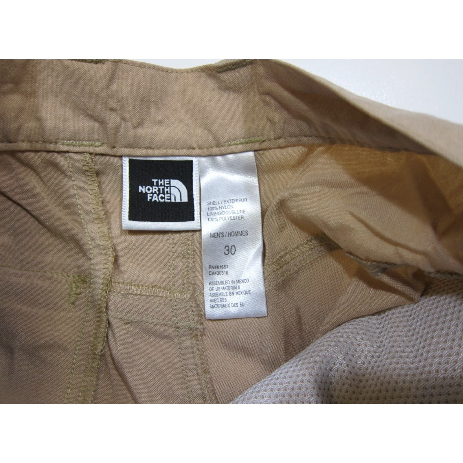 The North Face Vintage The North Face Cargo Shorts Men 30 100% Nylon Brown Travel Hike Camp Pockets Size US 30 / EU 46 - 3 Thumbnail