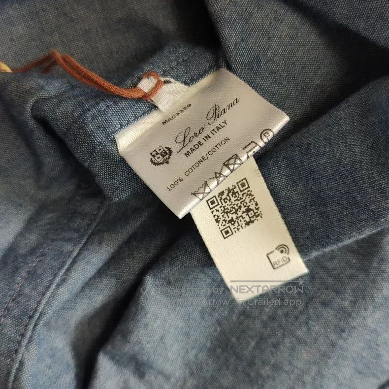 Loro Piana Loro Piana FW25 women's blue shirt Size XS / US 0-2 / IT 36-38 - 6 Thumbnail
