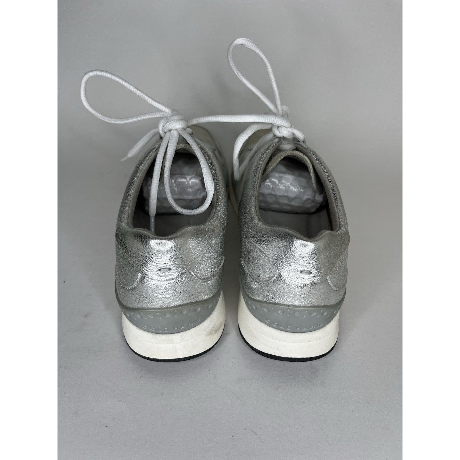 Cole Haan Cole Haan Grand Pro Silver Casual Lace Up Sneakers Shoes Wom Size US 9 / IT 39 - 5 Thumbnail