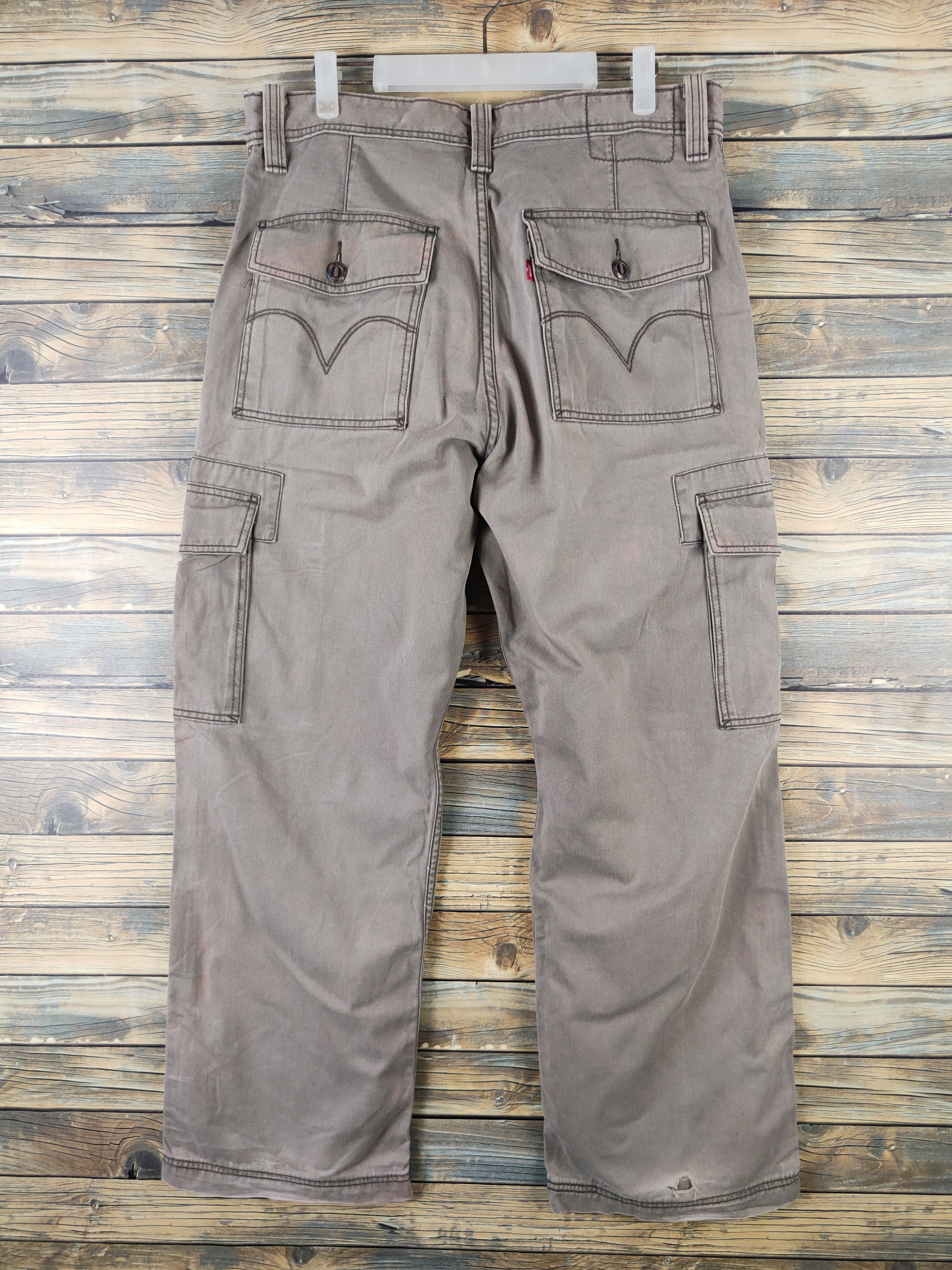 Levi's DL Levi's Brown Faded Multipocket Tactical Cargo Pants #1325 Size US 34 / EU 50 - 8 Thumbnail