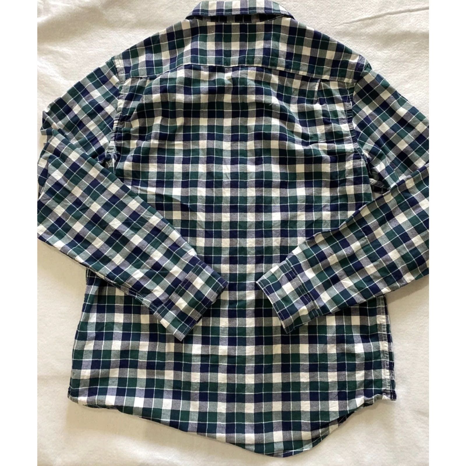 Old Navy Old Navy The Classic Shirt Button-Up Mens Size M Green Plaid Regular Fit Long Sleeve Button-Down Collar Shirt Size US M / EU 48-50 / 2 - 7 Thumbnail