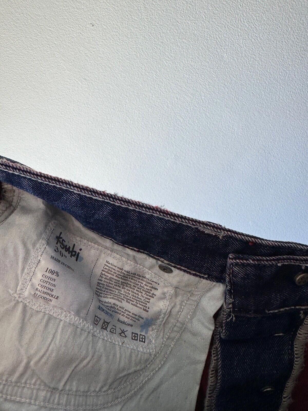 Ksubi new Ksubi mens denim jean hazlow 30 small blue red kolor Size US 30 / EU 46 - 8 Thumbnail
