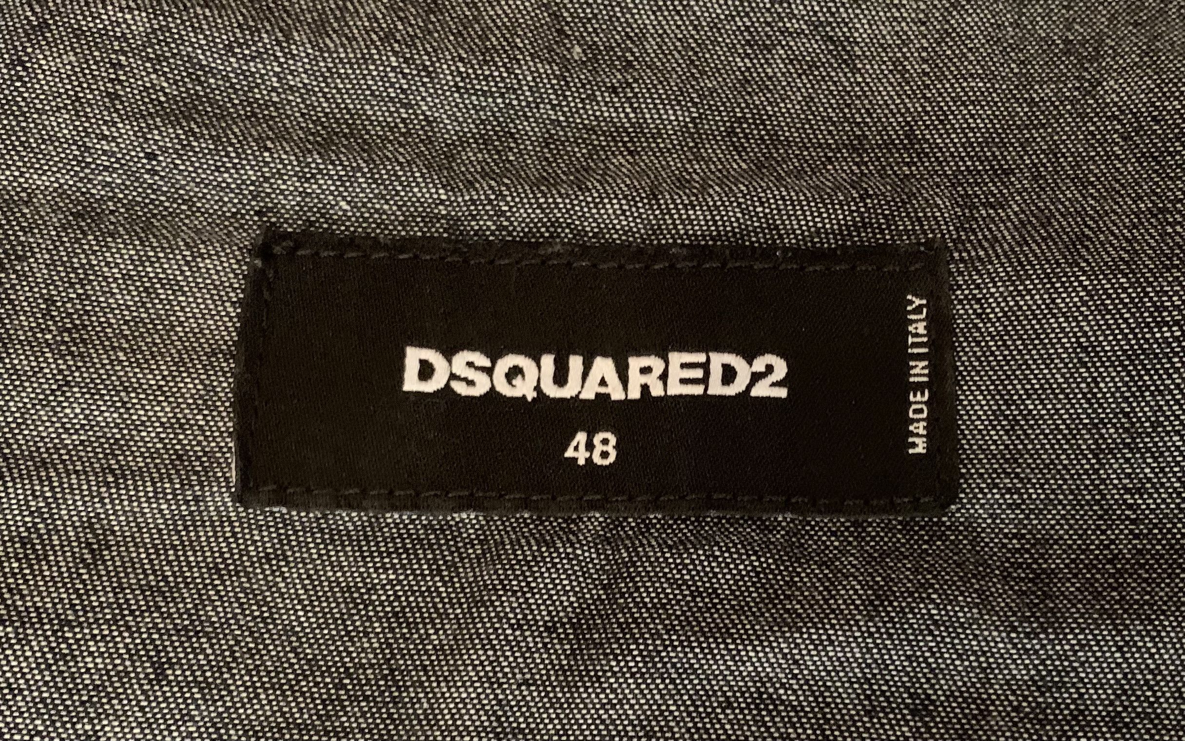 Dsquared2 Dsquared2 men's shirt in denim and pony skin (retail €1000) Size US M / EU 48-50 / 2 - 7 Thumbnail