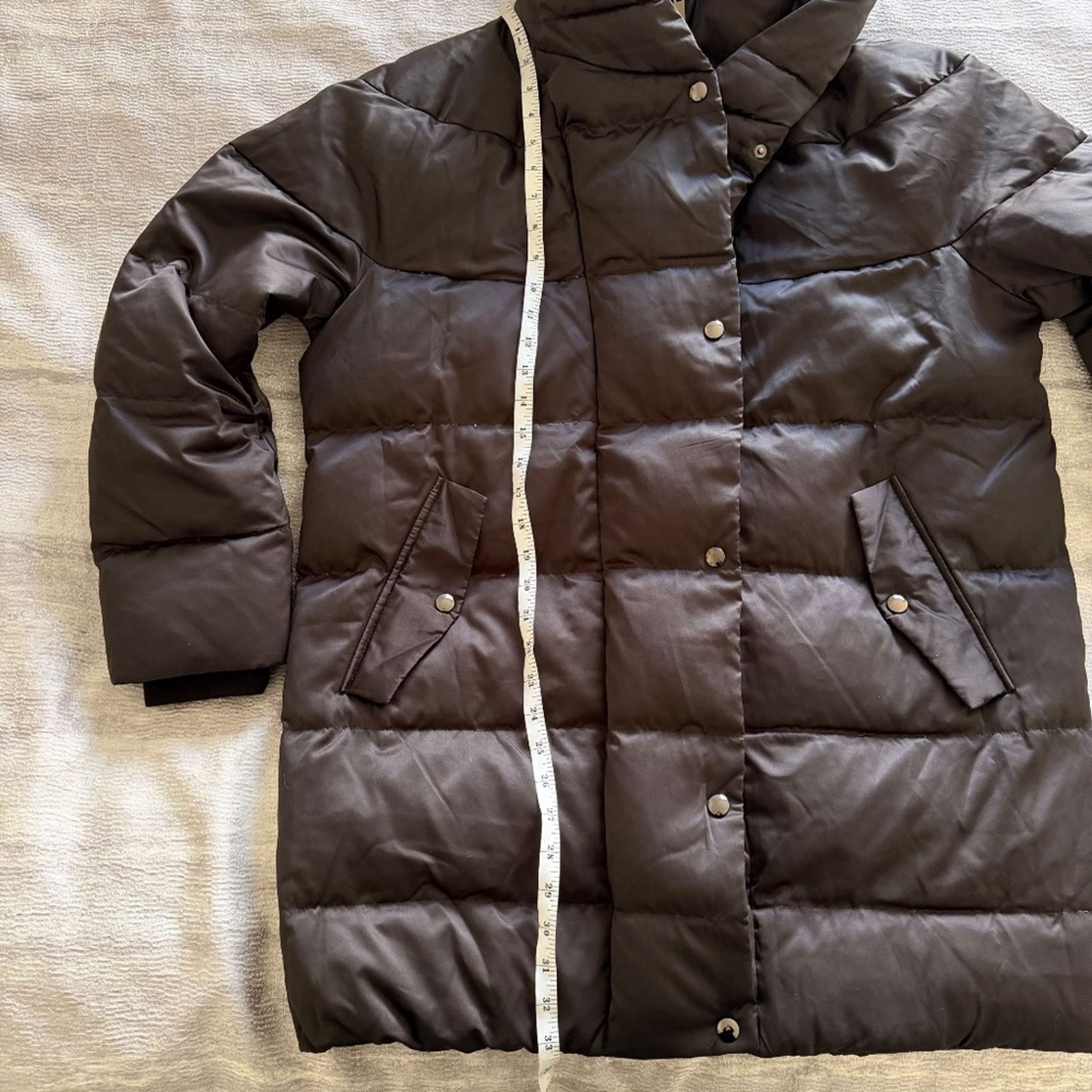 Zara Zara Black Midi Puffer, Silky Exterior Feather Filled Size S Size S / US 4 / IT 40 - 10 Thumbnail