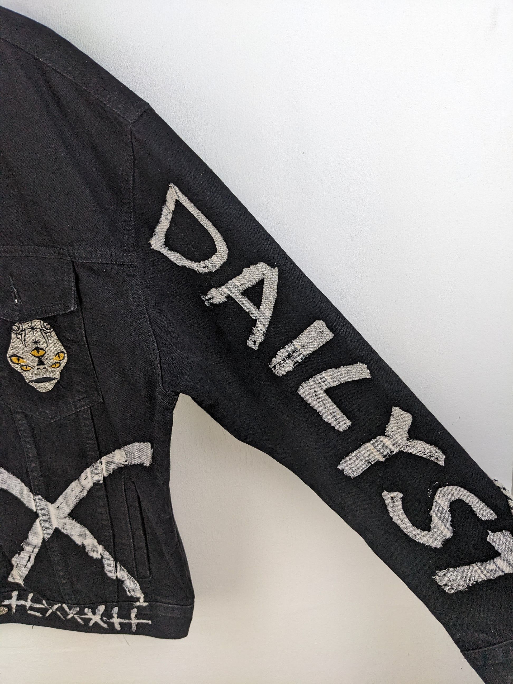 Japanese Brand × Vintage 🇯🇵 Vintage Denim Jacket Bondage Patchwork Custom Harajuku Size US XL / EU 56 / 4 - 7 Thumbnail