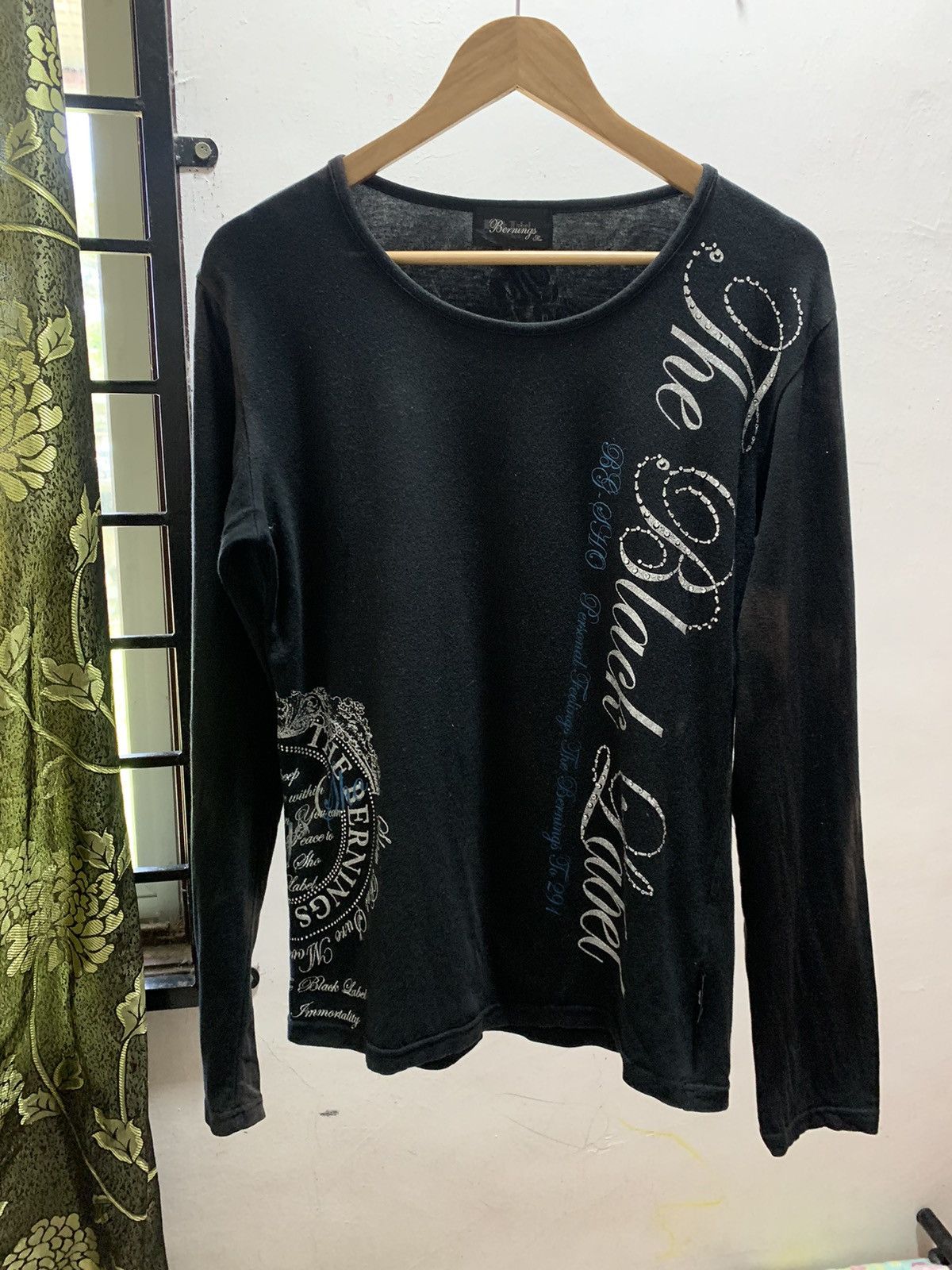 Hysteric Glamour Japanese Brand Bernings The Black Label poem Faded Size US L / EU 52-54 / 3 - 1 Thumbnail
