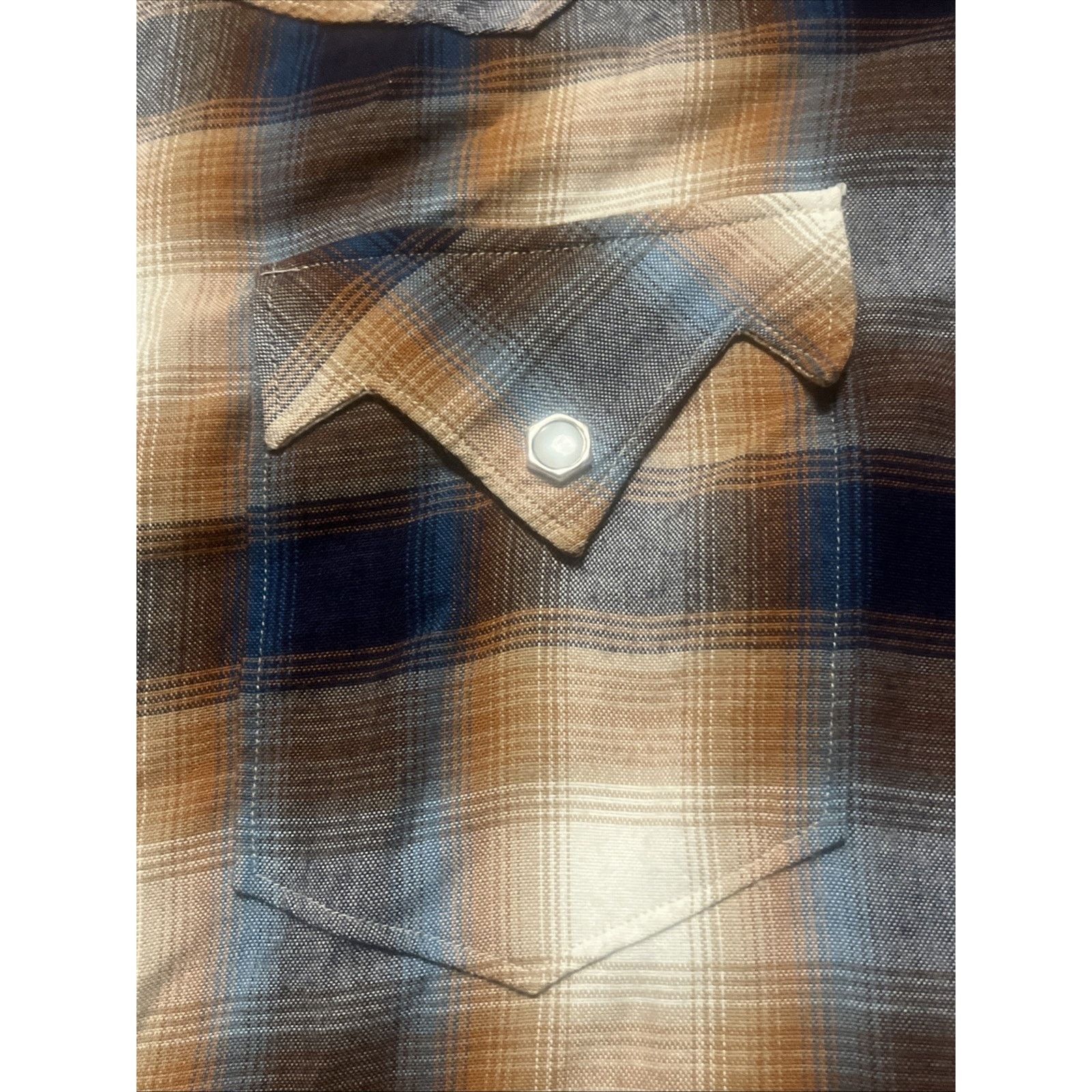 The Unbranded Brand Vtg 50s Heavy Rayon Shadow Plaid Shirt Sawtooth Pearl Snap M Size US M / EU 48-50 / 2 - 11 Thumbnail