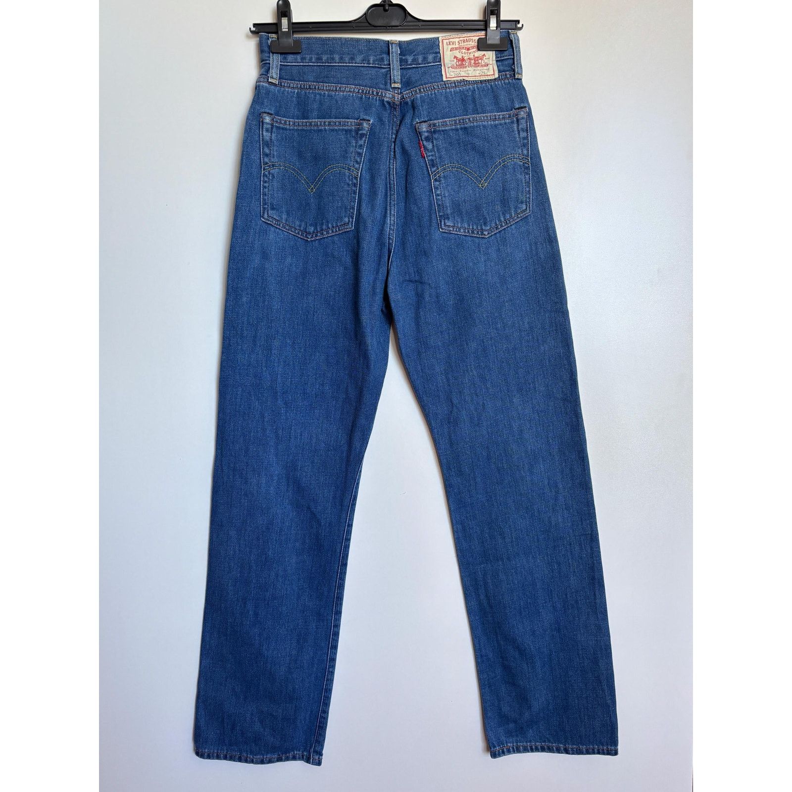 Japanese Brand × Levi's × Levi's Vintage Clothing Levi's VCG 701 W28 Selvedge Pink ID High Waist Straight Rare Size US 28 / EU 44 - 8 Thumbnail