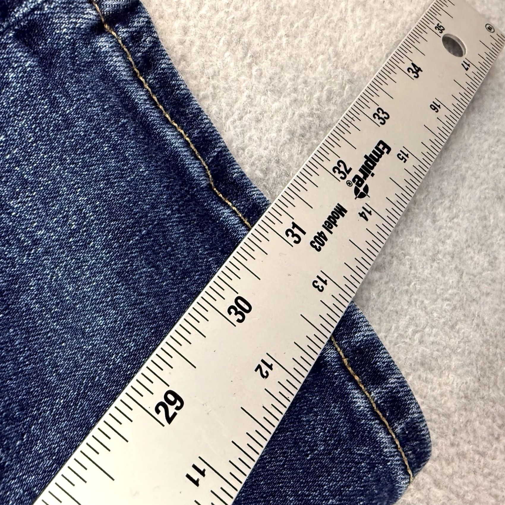 American Eagle Outfitters American Eagle Jeans Mens 32x32 Straight Blue Cotton Pants Dark Wash Size US 32 / EU 48 - 5 Thumbnail