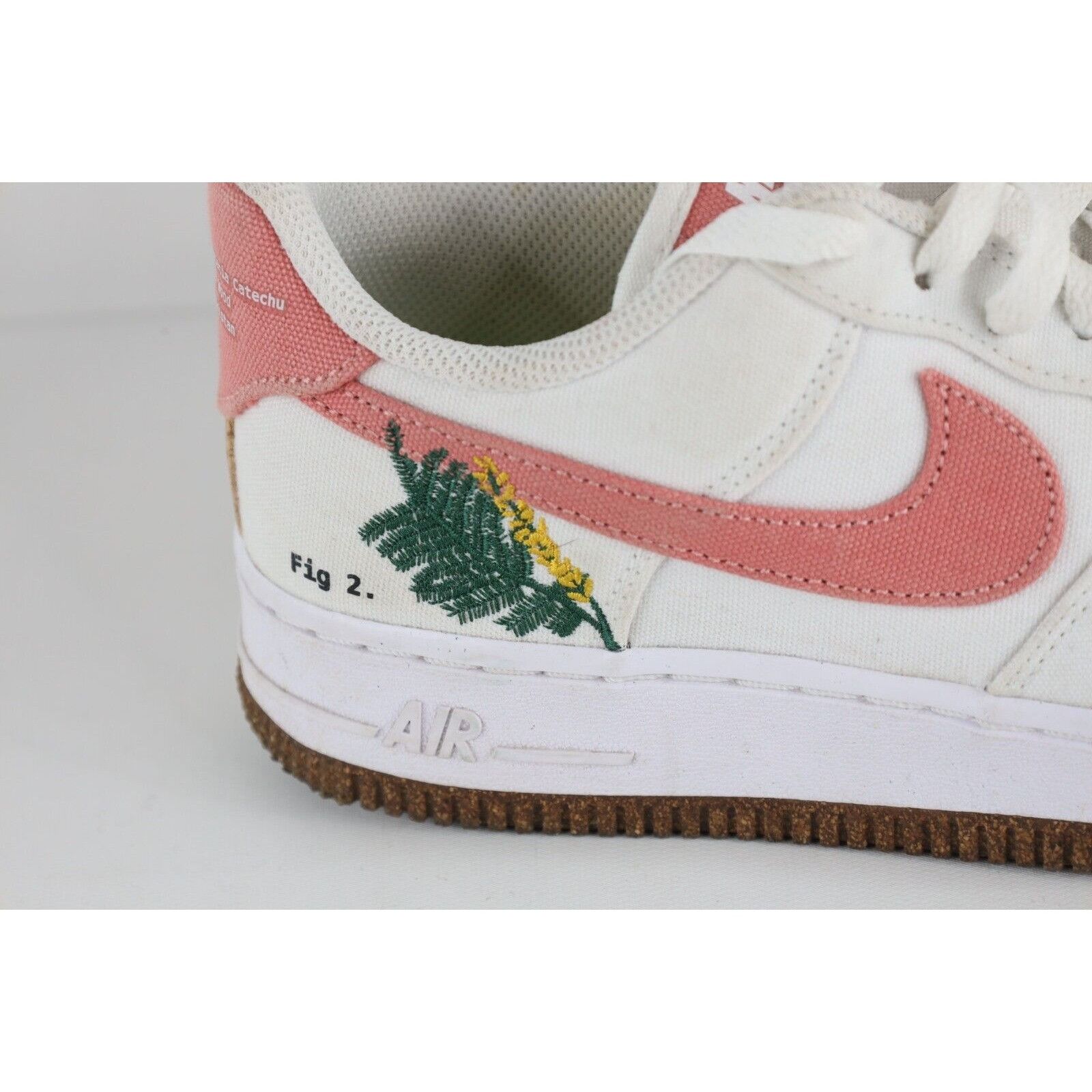 Nike Nike Air Force 1 Distressed Spell Out Catechu Canvas Shoes Size US 7 / IT 37 - 6 Thumbnail