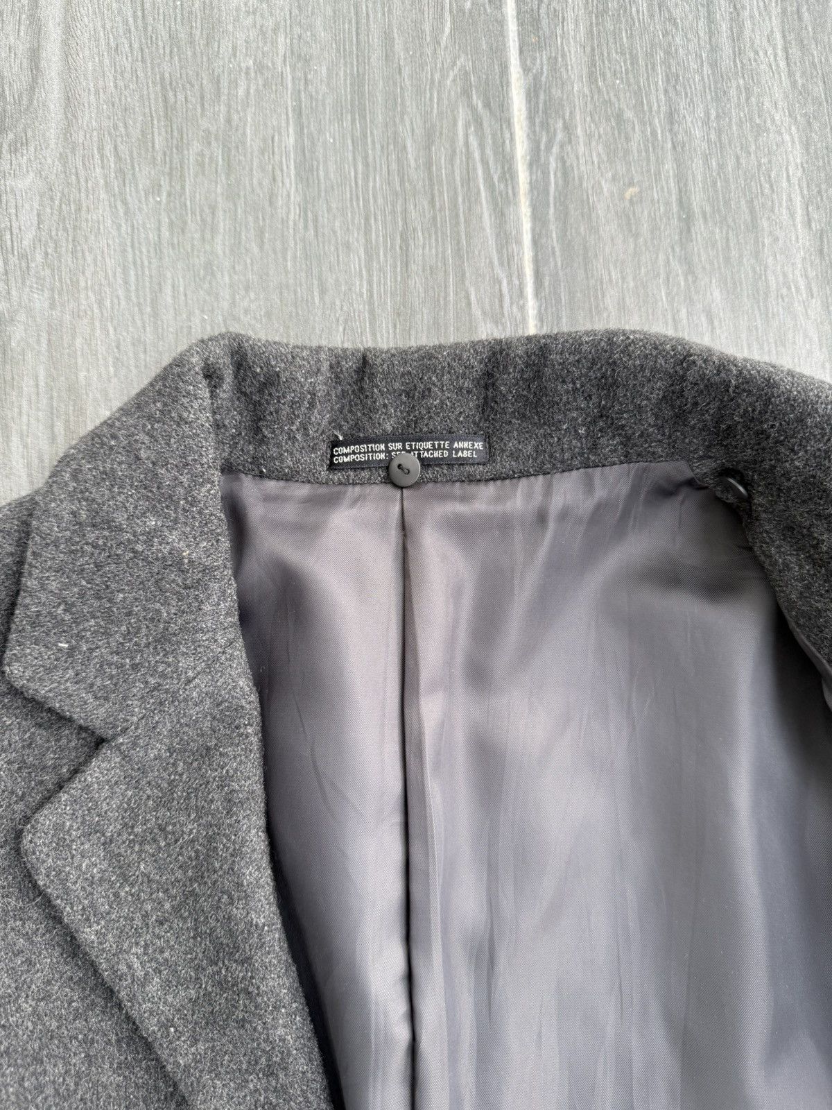 Yohji Yamamoto INÉD by Yohji Yamamoto Salt & Pepper Wool Long Coat Size US S / EU 44-46 / 1 - 9 Thumbnail