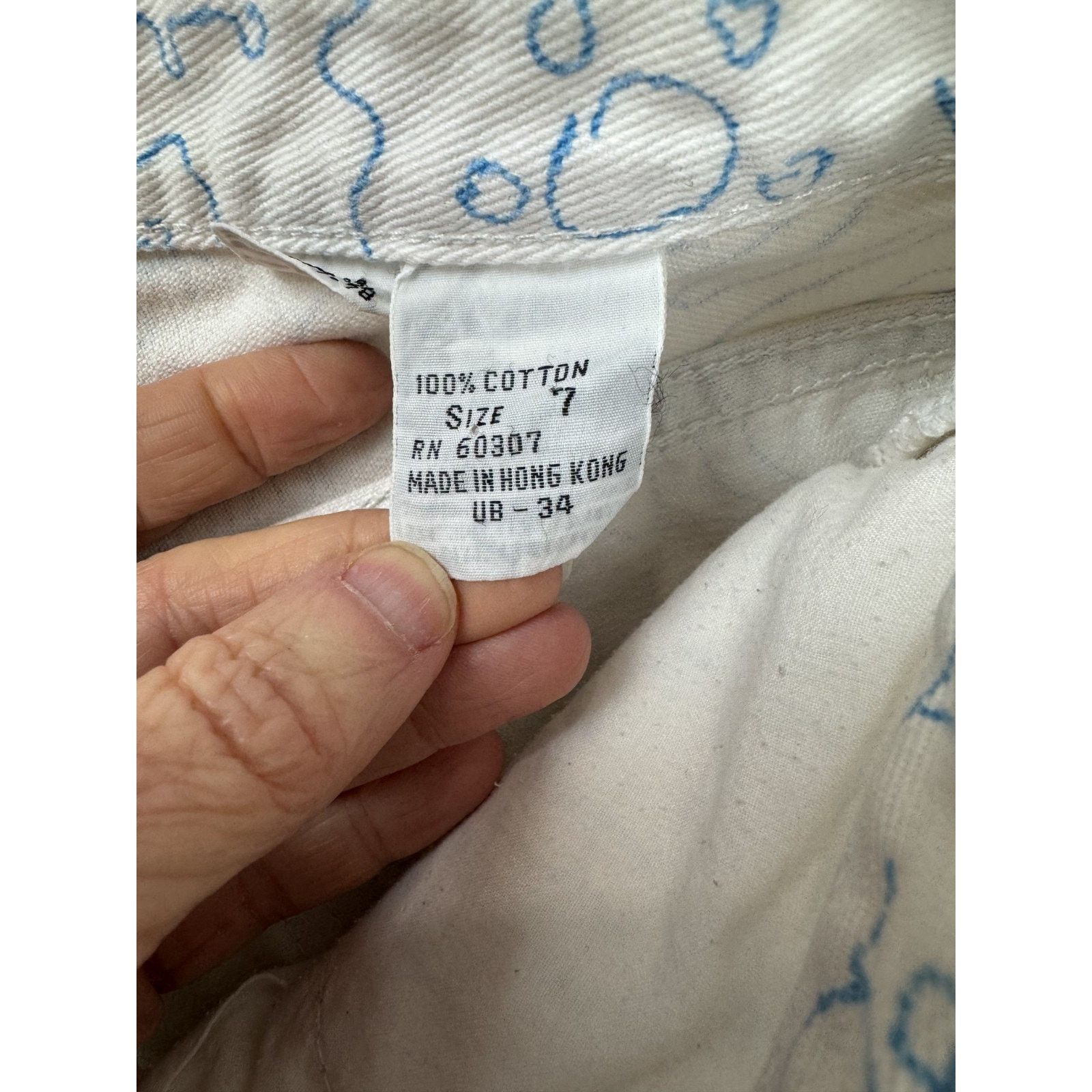 UNIONBAY Vintage Union Bay 80s 90s Jeans Squiggle Doodle Hong Kong 7 Size 26" / US 2 / IT 38 - 7 Thumbnail