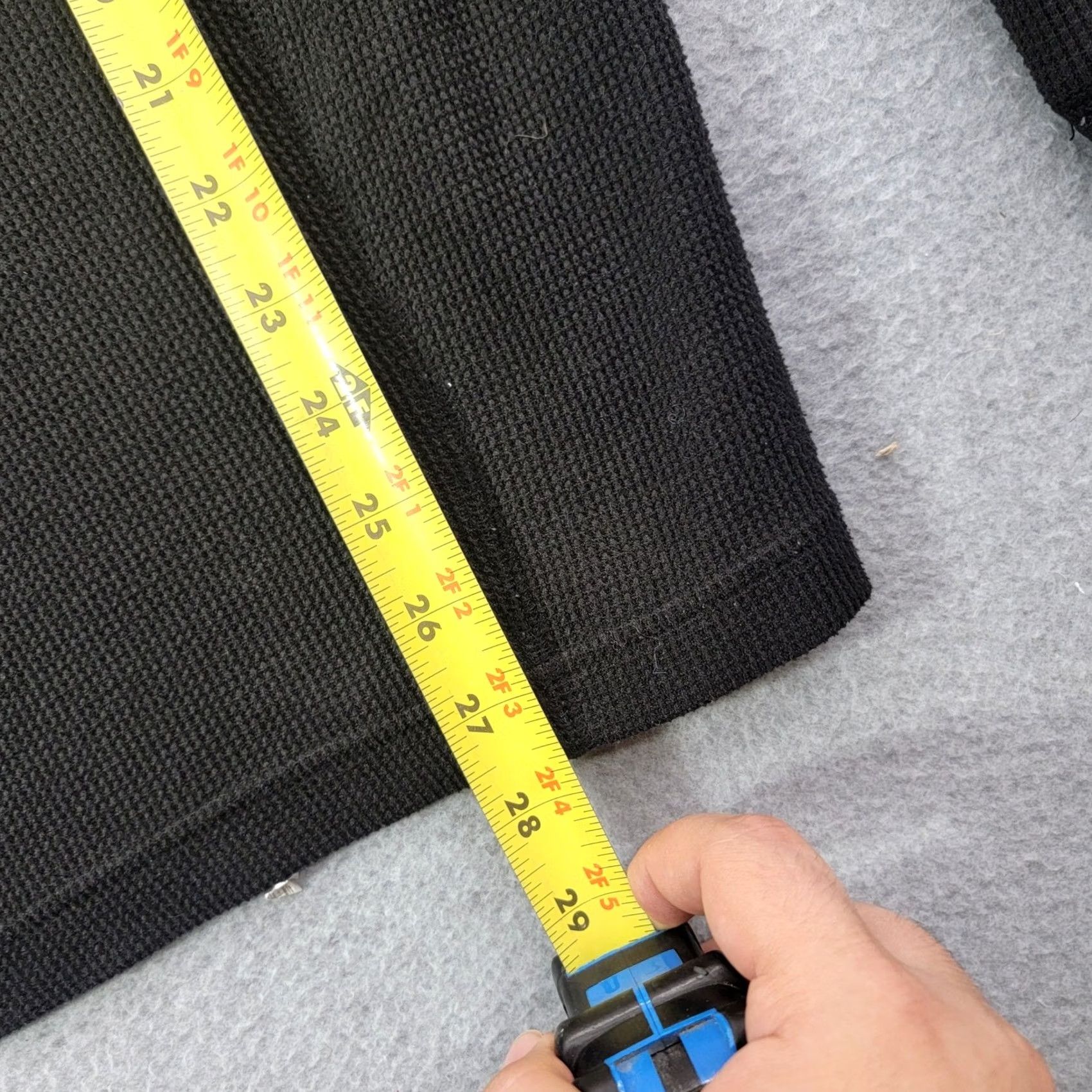 Starter Starter Mens Black Waffle Knit Thermal Long Sleeve Shirt RM36220 M 38-40``` Size US M / EU 48-50 / 2 - 4 Thumbnail