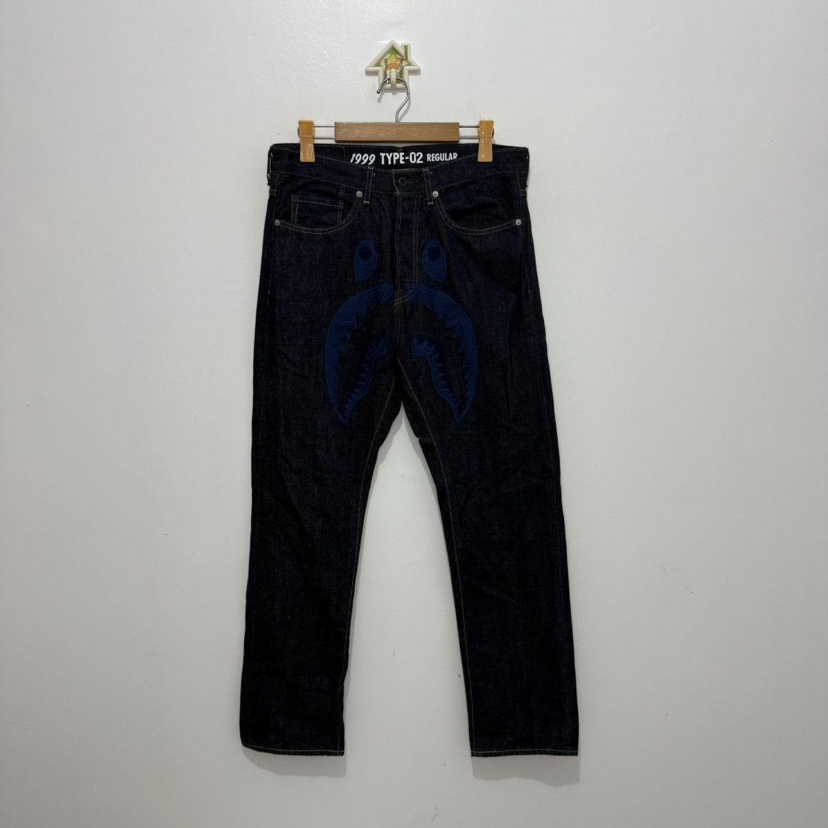 Bape Bape WGM Shark Denim Jeans Size US 32 / EU 48 - 4 Thumbnail