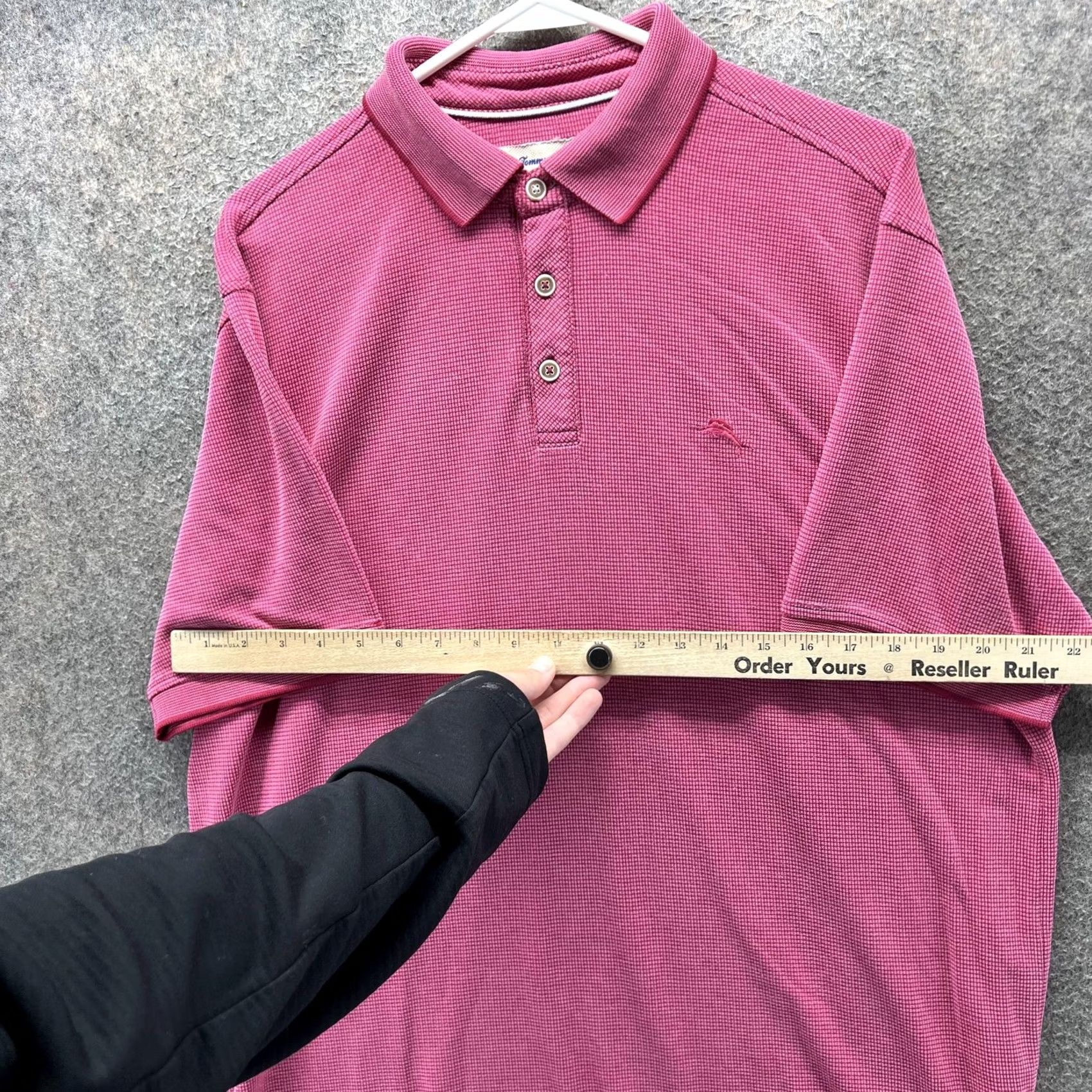 Tommy Bahama Tommy Bahama Polo Shirt Mens M Pink Check Modal Blend Short Sleeve Casual Size US M / EU 48-50 / 2 - 7 Thumbnail