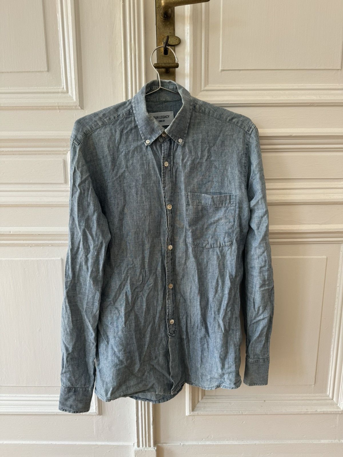 Our Legacy Our Legacy Chambray Denim Shirt Size US S / EU 44-46 / 1 - 1 Thumbnail