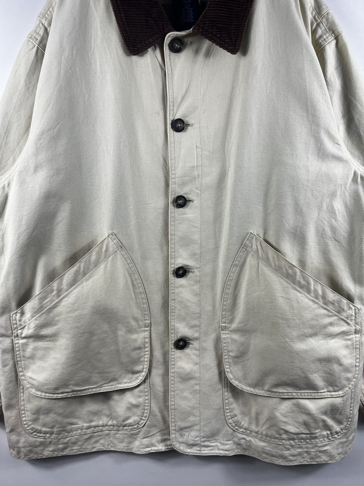 BARNS OUTFITTERS × Lands' End × Vintage 🔥 LAND'S END BARN COAT DUCK CANVAS DISTRESSED JACKET - L Size US L / EU 52-54 / 3 - 4 Thumbnail