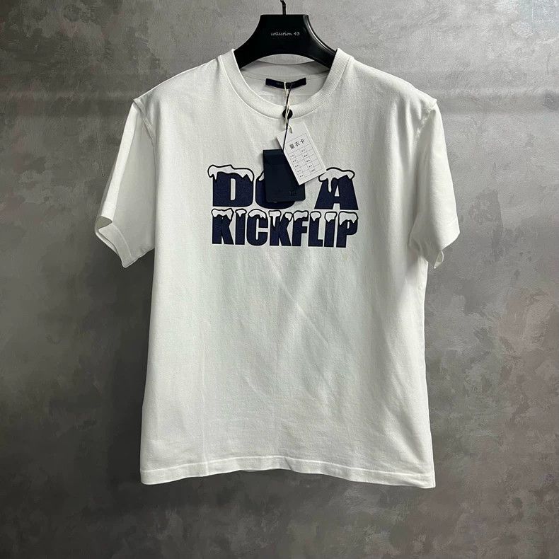 Louis Vuitton Louis Vuitton White logo monogram printed short sleeve 2505 Size US M / EU 48-50 / 2 - 1 Thumbnail