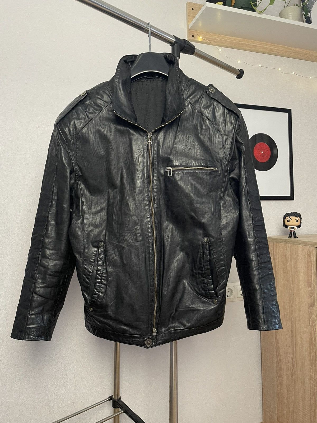 Diesel Vintage Black Diesel Leather Jacket Size US S / EU 44-46 / 1 - 3 Thumbnail
