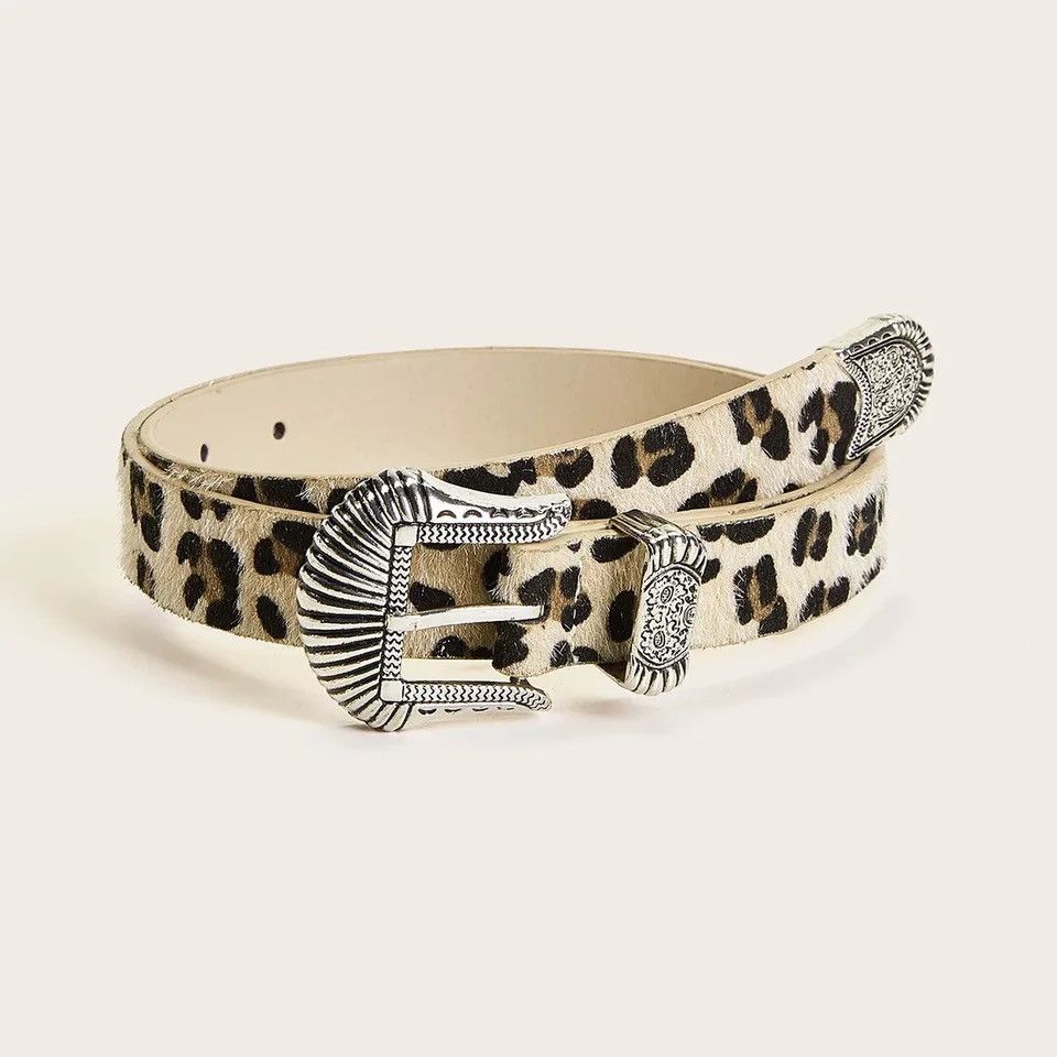 Designer 100cm Leopard Belt Size ONE SIZE - 3 Thumbnail