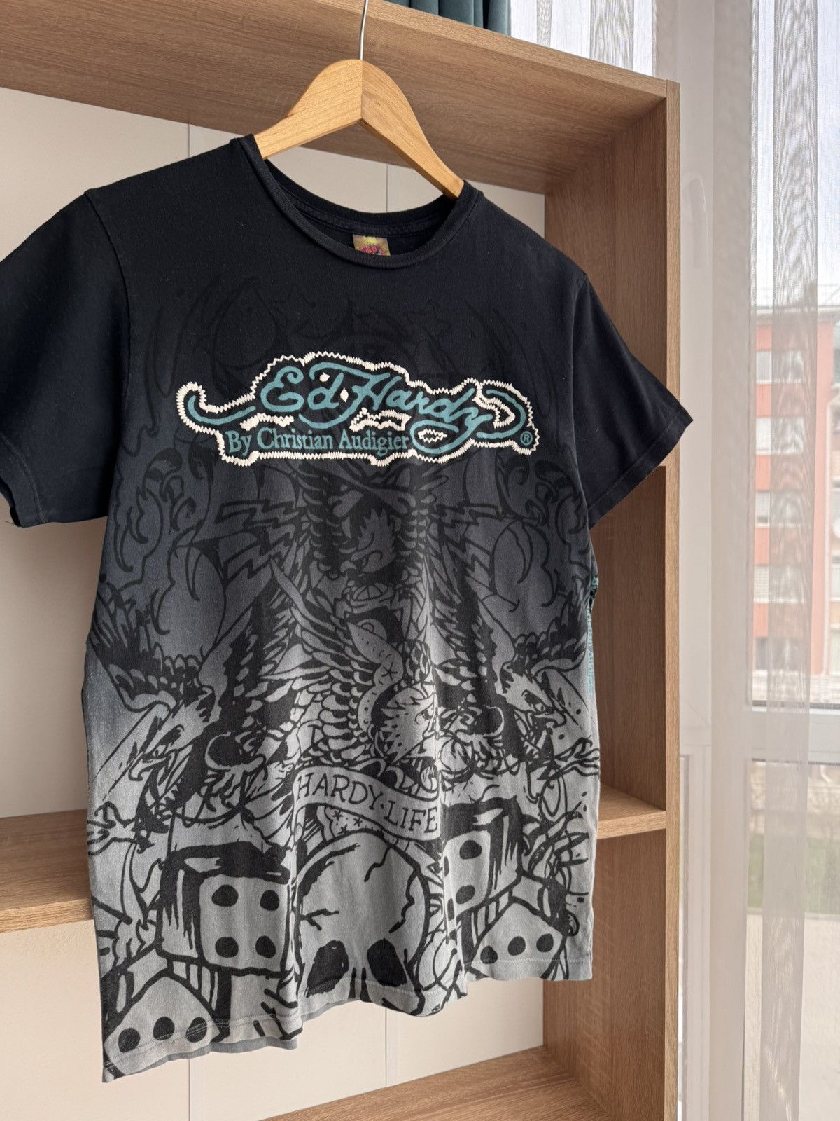 Christian Audigier × Ed Hardy × Vintage Vintage Ed Hardy by Christian Audigier Japanese T-Shirt Size US S / EU 44-46 / 1 - 3 Thumbnail