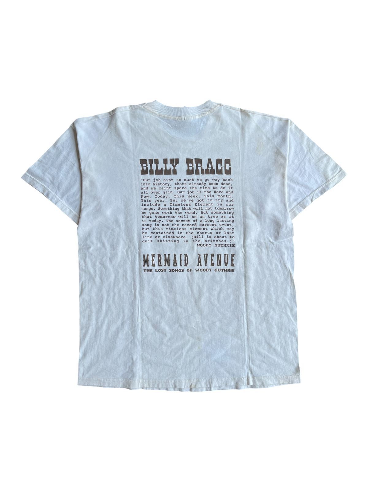 Vintage 90s Billy Bragg Tshirt Size US XL / EU 56 / 4 - 2 Thumbnail