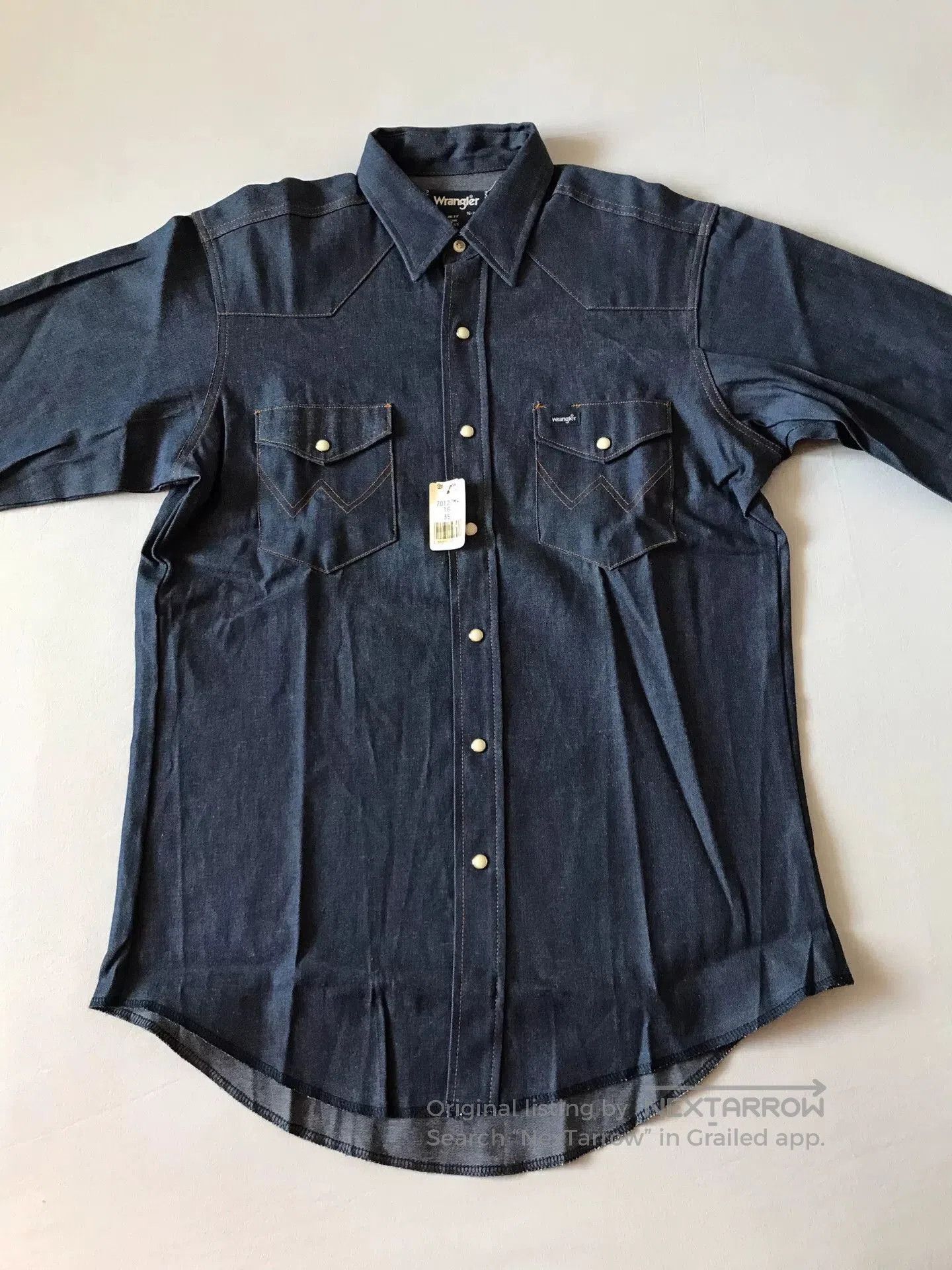 Wrangler Wrangler 70127MW Western Denim Shirt. Size US M / EU 48-50 / 2 - 3 Thumbnail