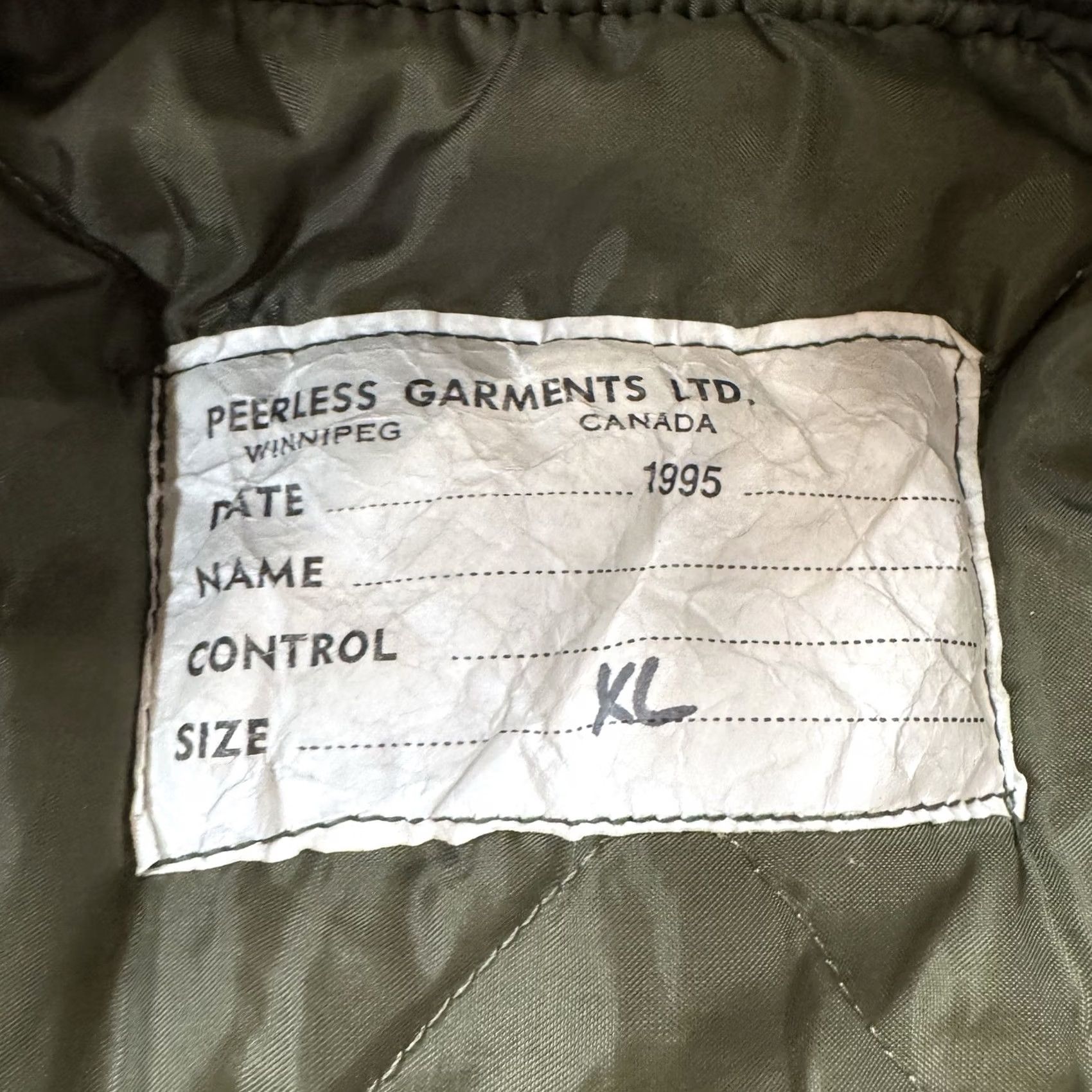 Vintage VINTAGE Peerless Garments Extreme Cold Weather Parka Coat Jacket XL Green Men Size US XL / EU 56 / 4 - 6 Thumbnail