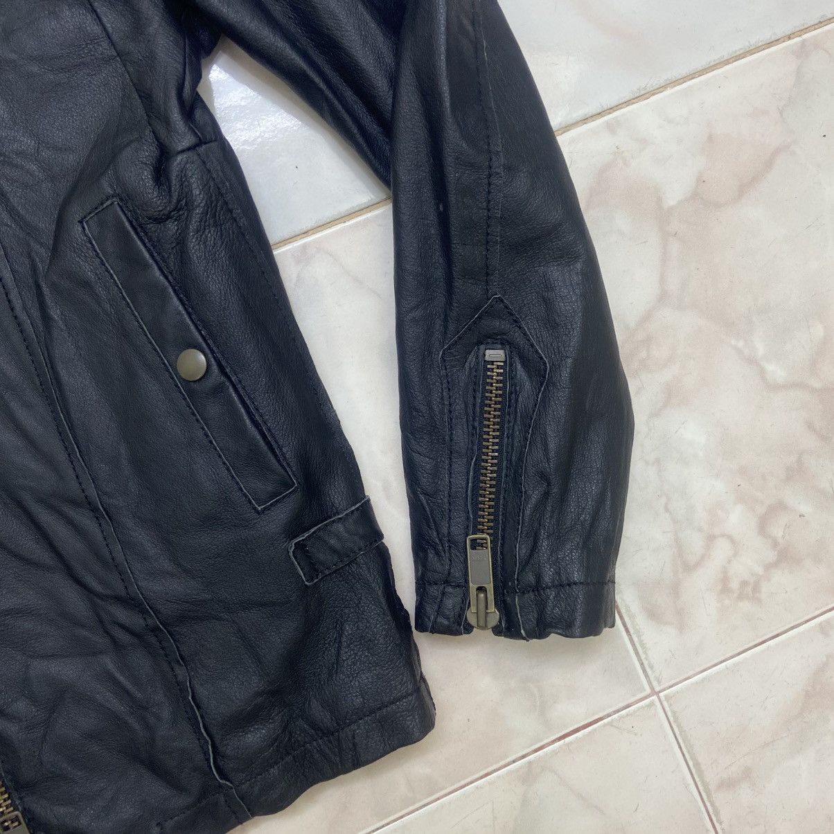 Japanese Brand Urban Functional On The Road Bikers Cafe Racer Leather Size US XS / EU 42 / 0 - 6 Thumbnail