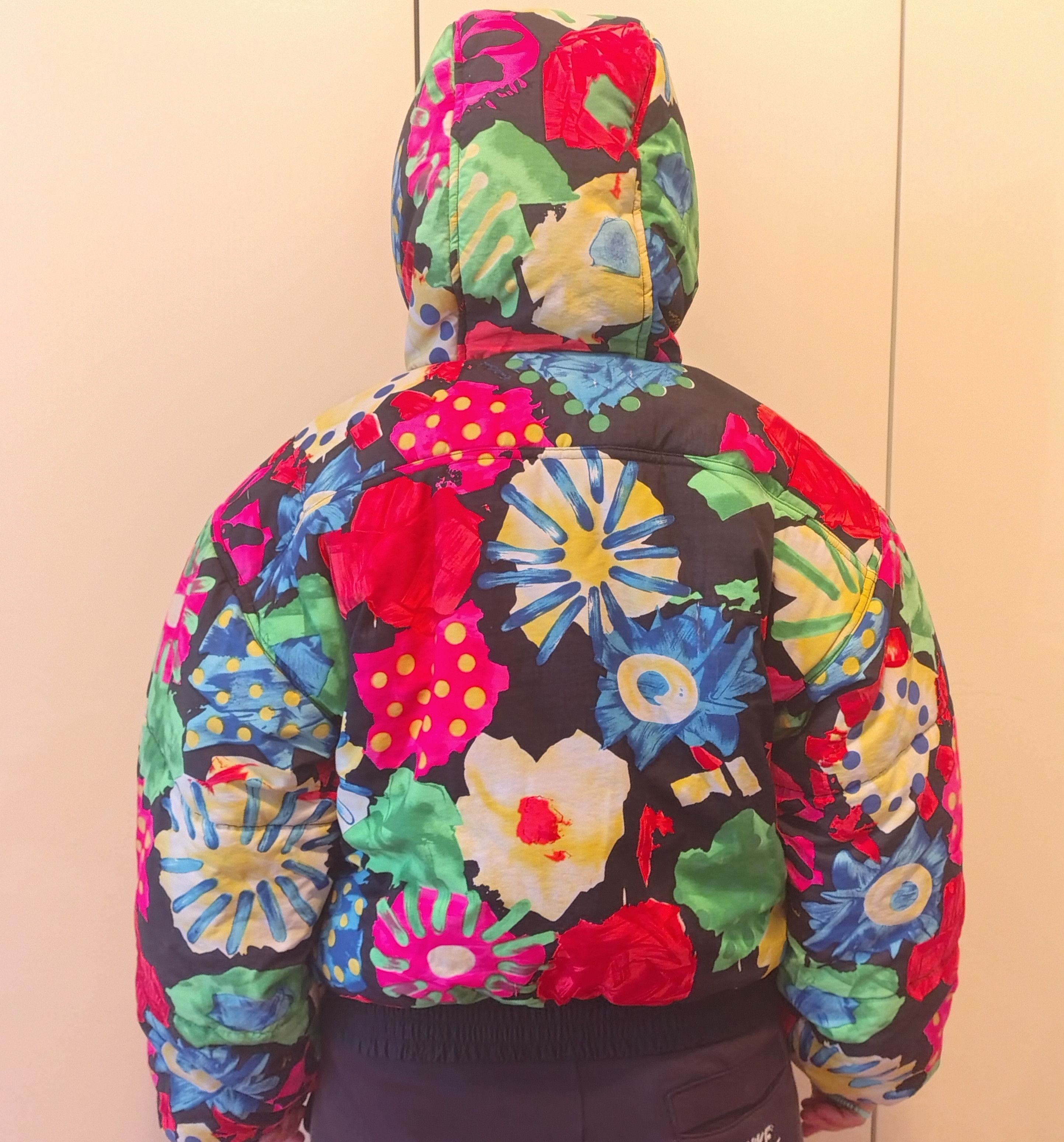 Enrico Coveri ARCHIVE Enrico Coveri Sport "Pop Art" Floral Down Puffer Size M / US 6-8 / IT 42-44 - 9 Thumbnail