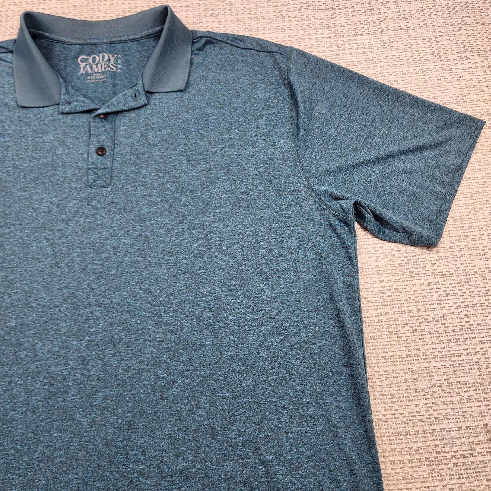 Cody James Cody James Core Polo Shirt Mens 2XL Blue Heather Polo Short Sleeve Regular Adult Mens 2XL Blue Heather Embroidered Logo Size US XXL / EU 58 / 5 - 2 Thumbnail