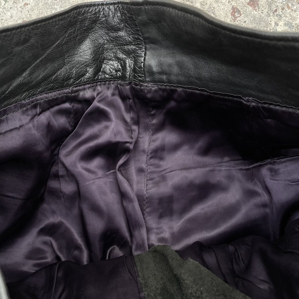 Vintage Vintage Moto Pants 31 Real Leather Y2K 90s USA Size US 31 - 6 Thumbnail