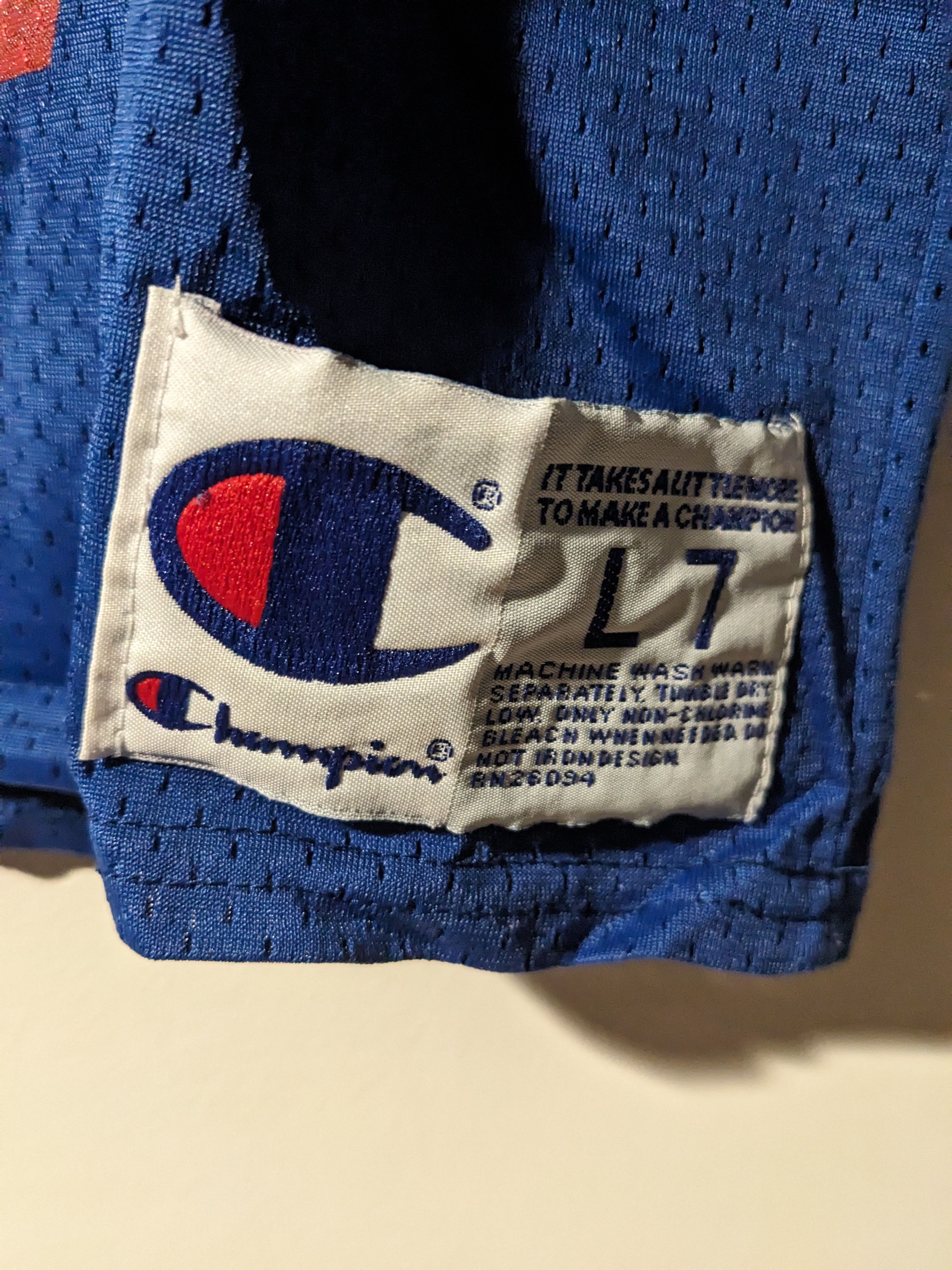 Champion × NFL × Vintage Vintage 90s New England Patriots Bledsoe Youth Large Jersey Size US L / EU 52-54 / 3 - 5 Thumbnail