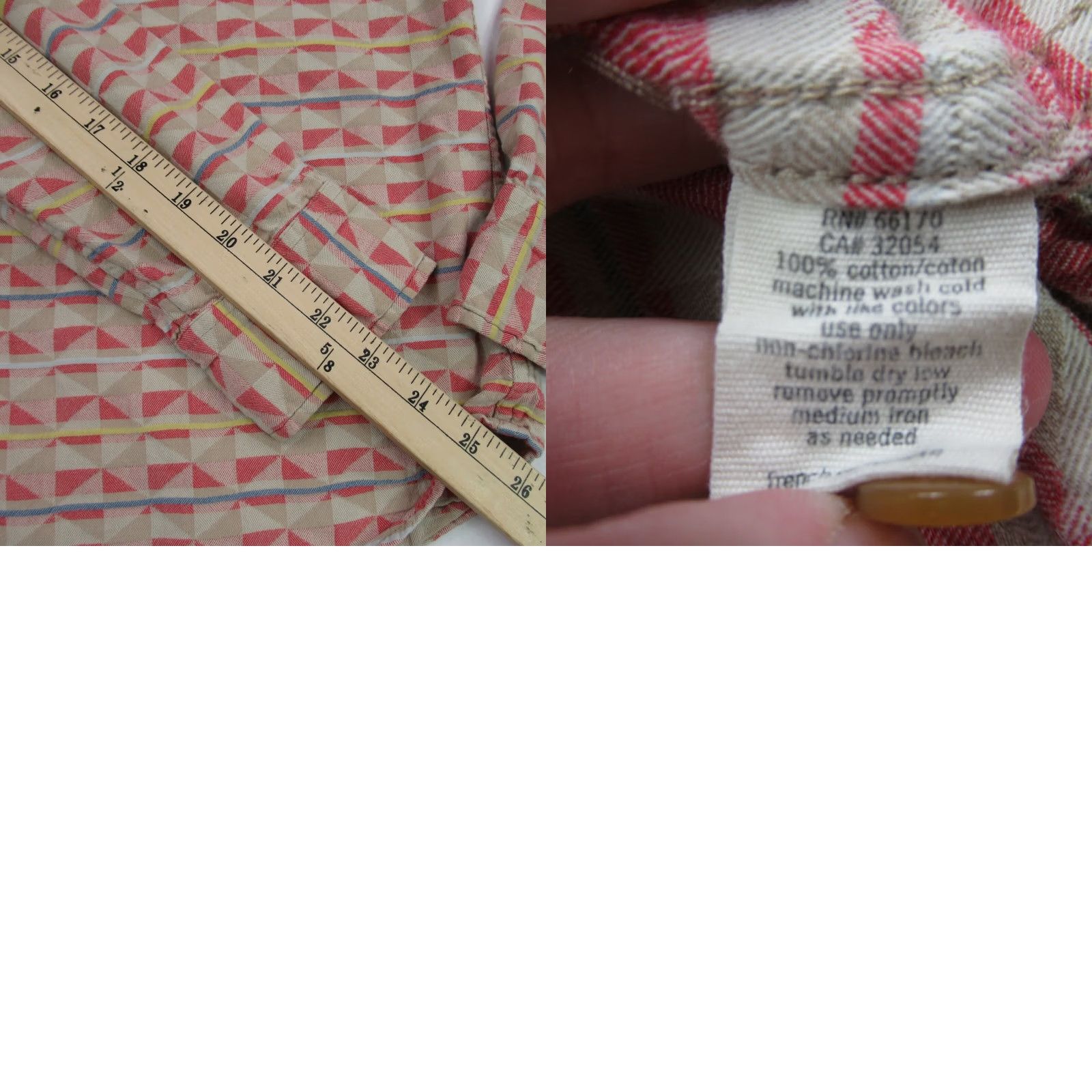 Vintage Koto Shirt Mens Large Long Sleeve Button Front Pockets Casual Diamond Cotton Size US L / EU 52-54 / 3 - 8 Thumbnail