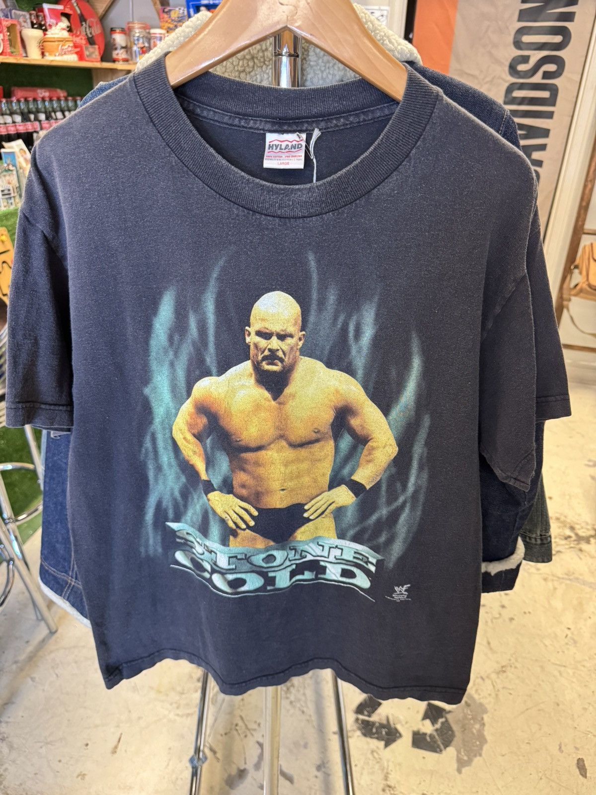 WWF 1998 WWF Stone Cold tee X2 Both Sz. L Size US L / EU 52-54 / 3 - 4 Thumbnail