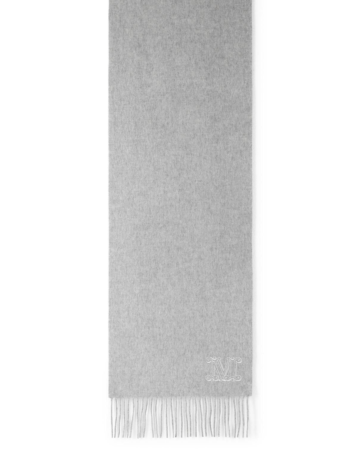 Max Mara MAX MARA 'Wsdalia' Grey Cashmere Scarf Size ONE SIZE - 1 Thumbnail