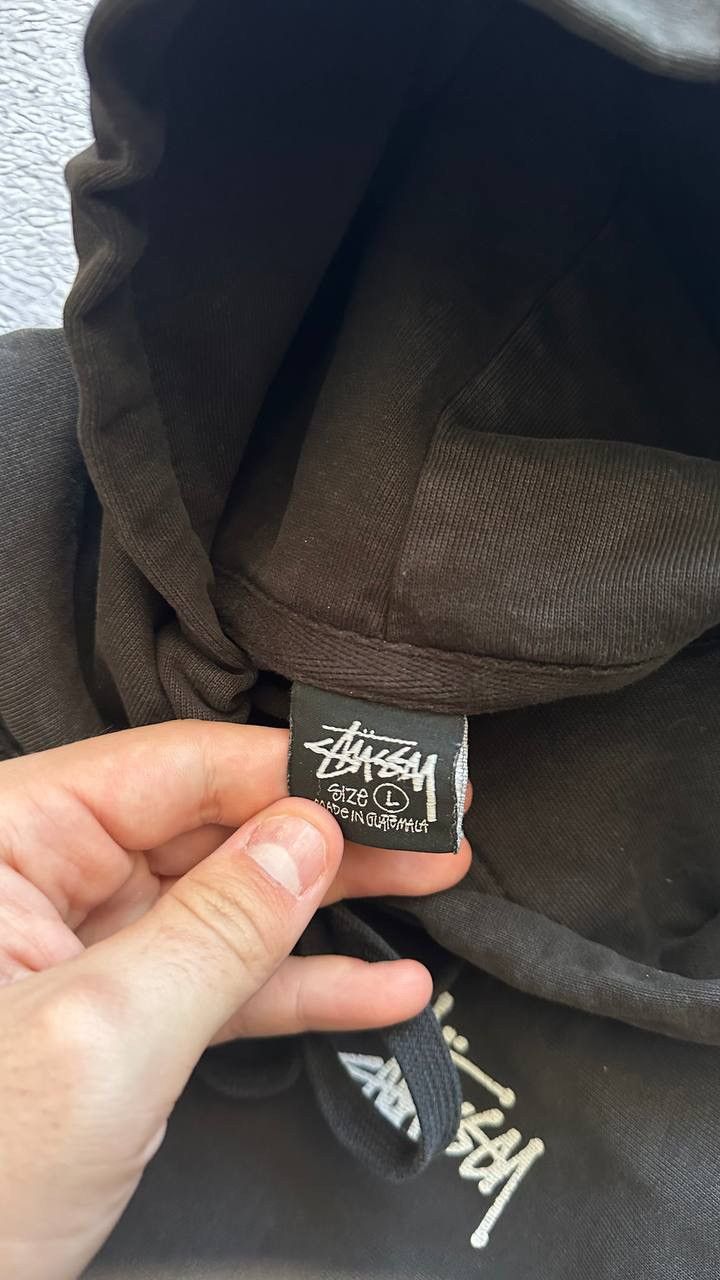 Stussy Stussy Basic Hoodie Mens Large Black Logo Hooded Size US L / EU 52-54 / 3 - 8 Thumbnail