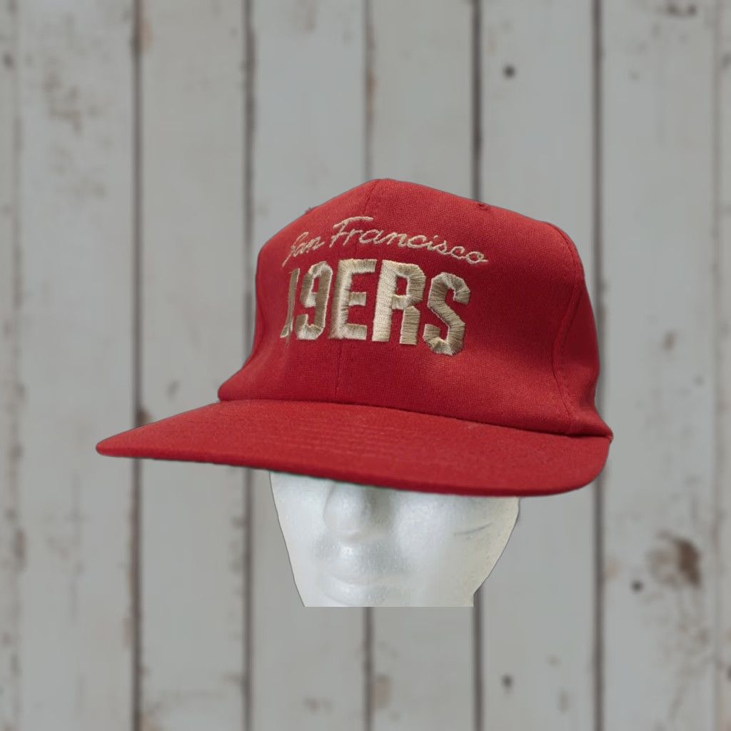 Vintage VINTAGE McDonald's 49ers Red Gold Snapback Hat Unisex Adults One Size Adjustable Hat Red 90s? Size ONE SIZE - 1 Thumbnail
